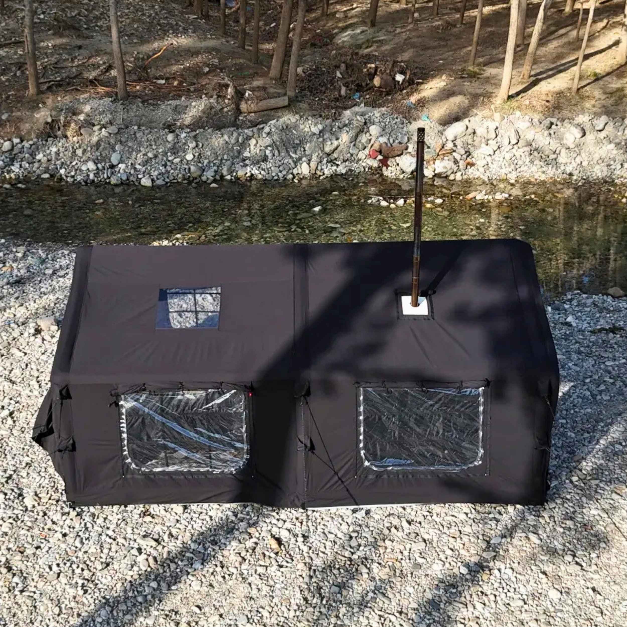 Coody Familia AirTent 17.2 Black Inflatable Tent House for Camping (2-10 Person)