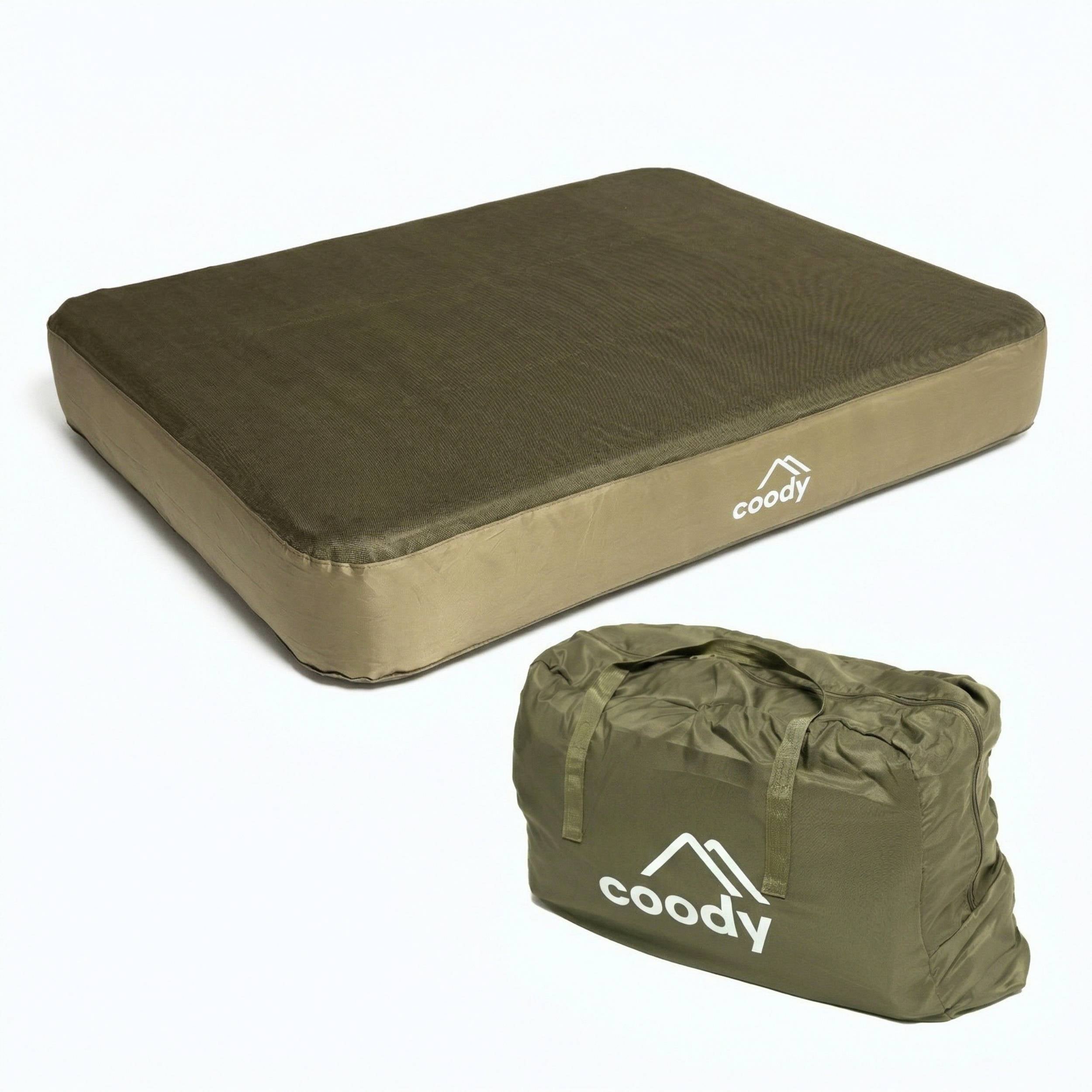 Coody Air Mattress Green Queen (197×150×35 cm) – Premium Air Bed with