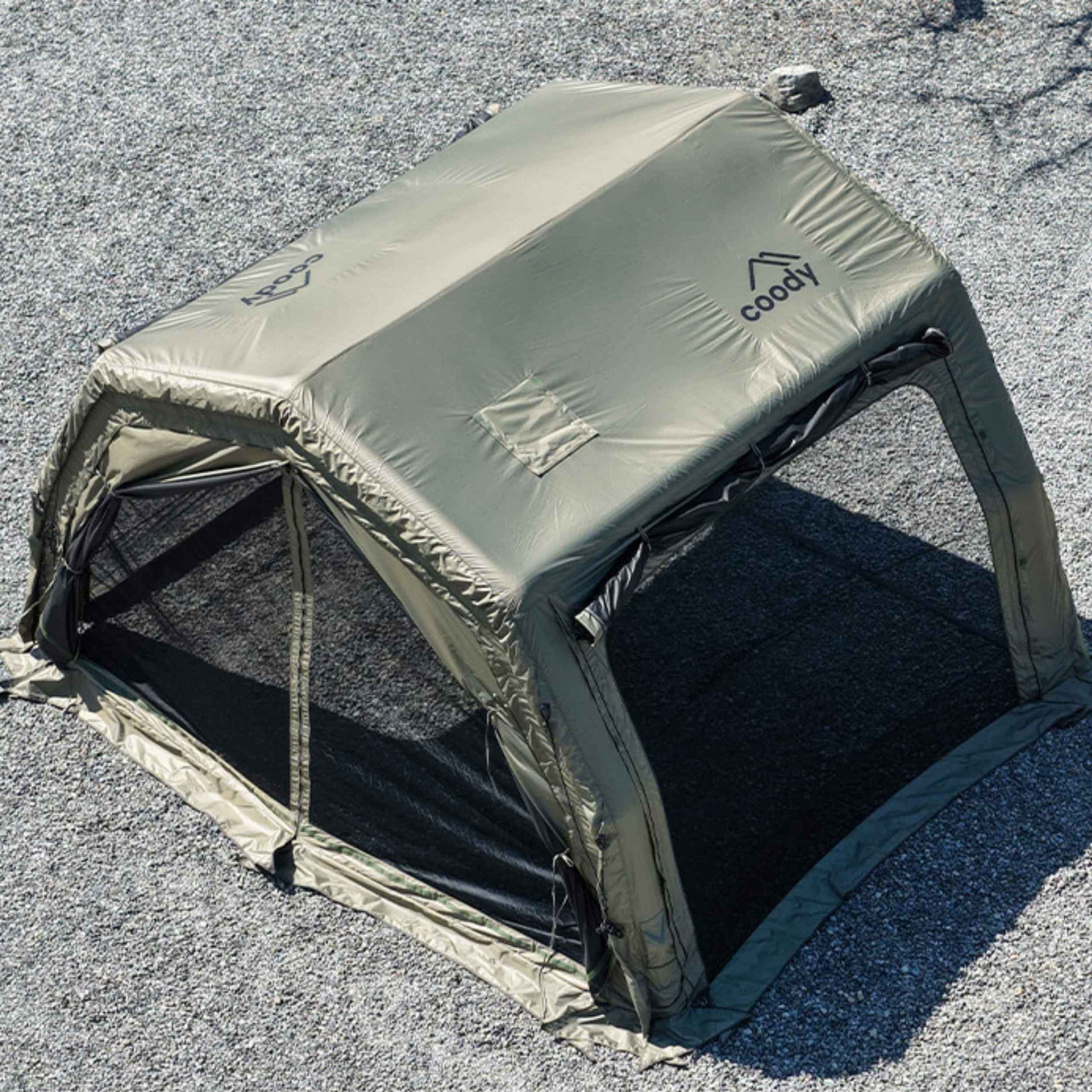Tente gonflable Coody 8.0 noire – Tente de camping gonflable (1 à 4 personnes)