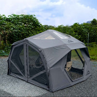 Coody Hub Pro gris – tente gonflable pour le camping (2-6 personnes)