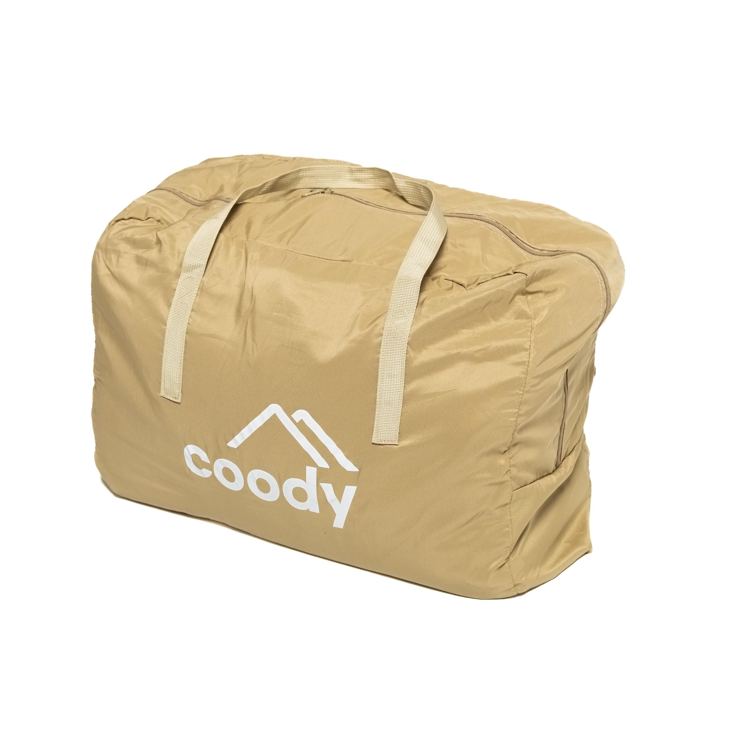 Coody Air Mattress Beige King (197×184×35 cm) – Premium Air Bed with B