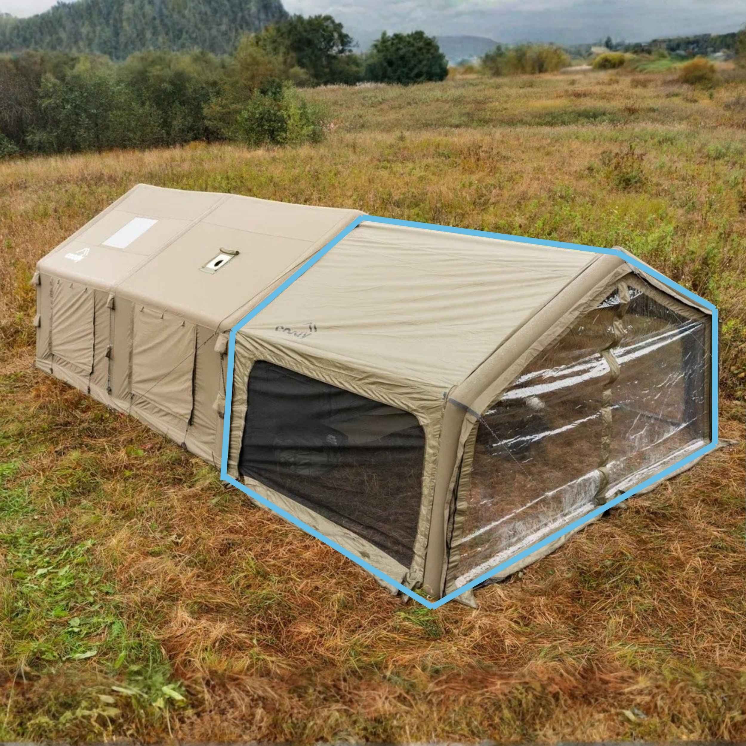 Coody AirTarp Forest Green - Inflatable Canopy for Tent 17.2, 13.6, Hu