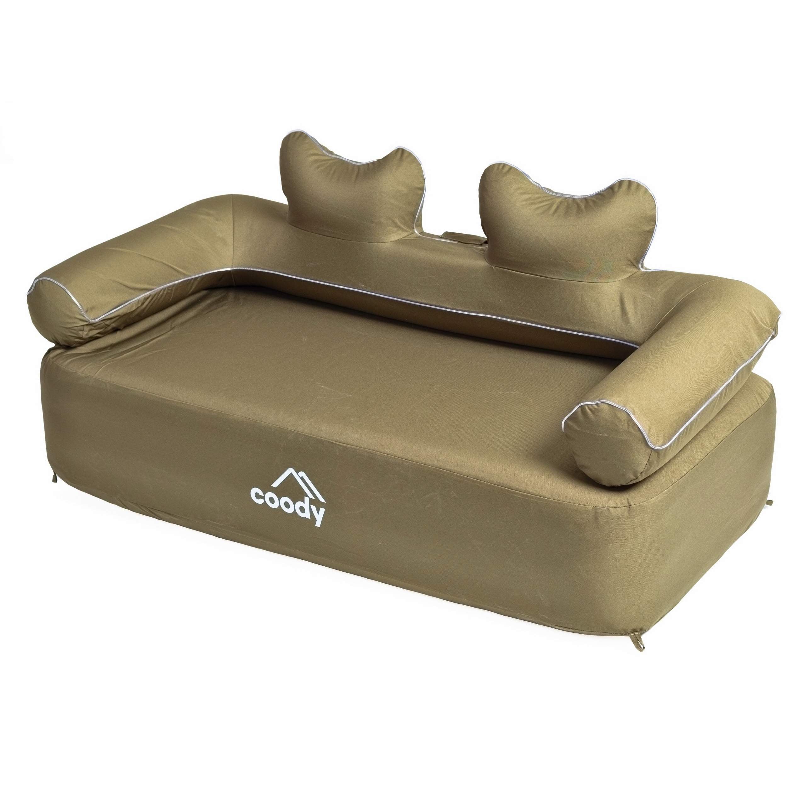 Coody Air Sofa Forest Green - Inflatable Camping Couch with Built-In P