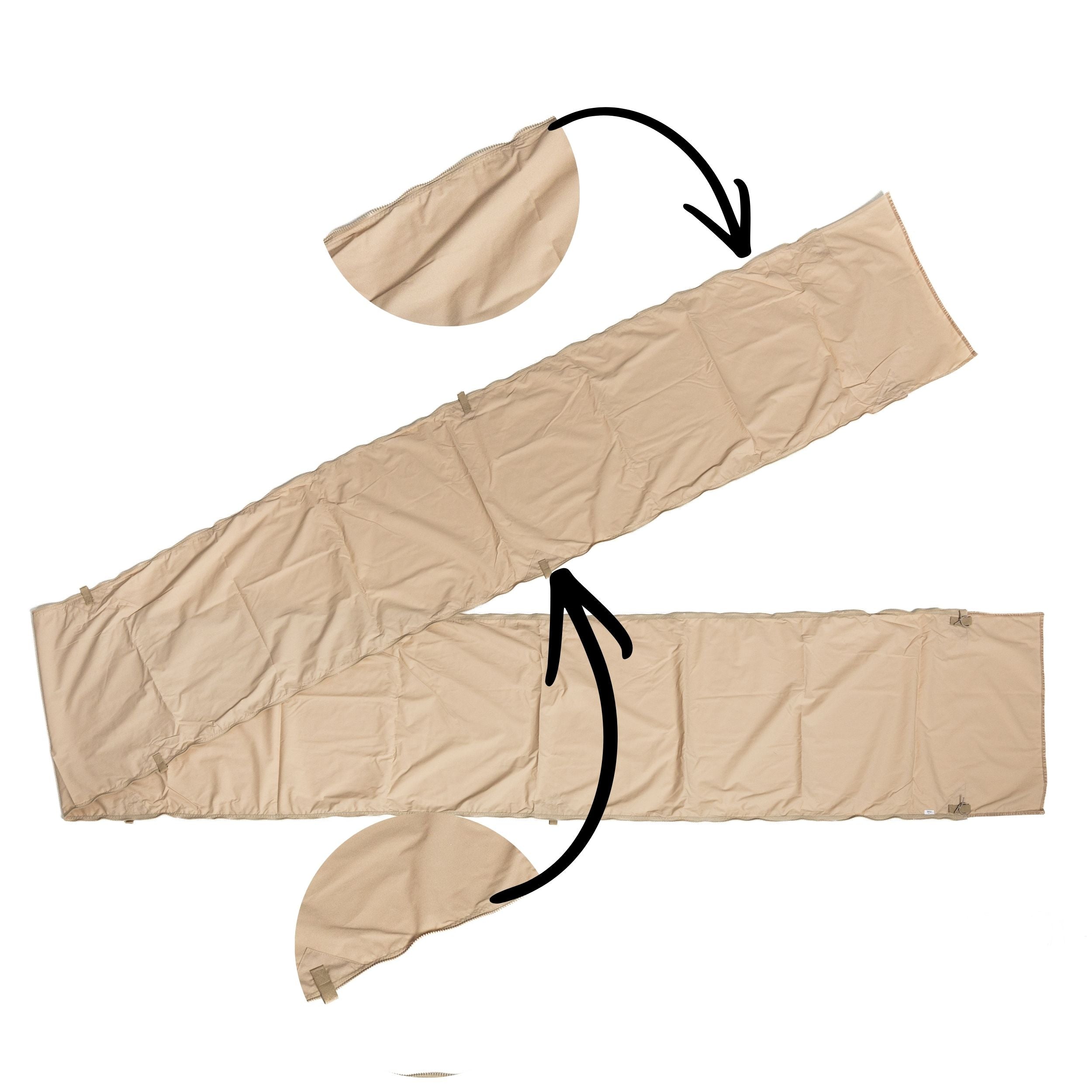 Coody Tent Connector 3.6+3.6 (Beige) – for 17.2, 13.6, Hub, 10.0