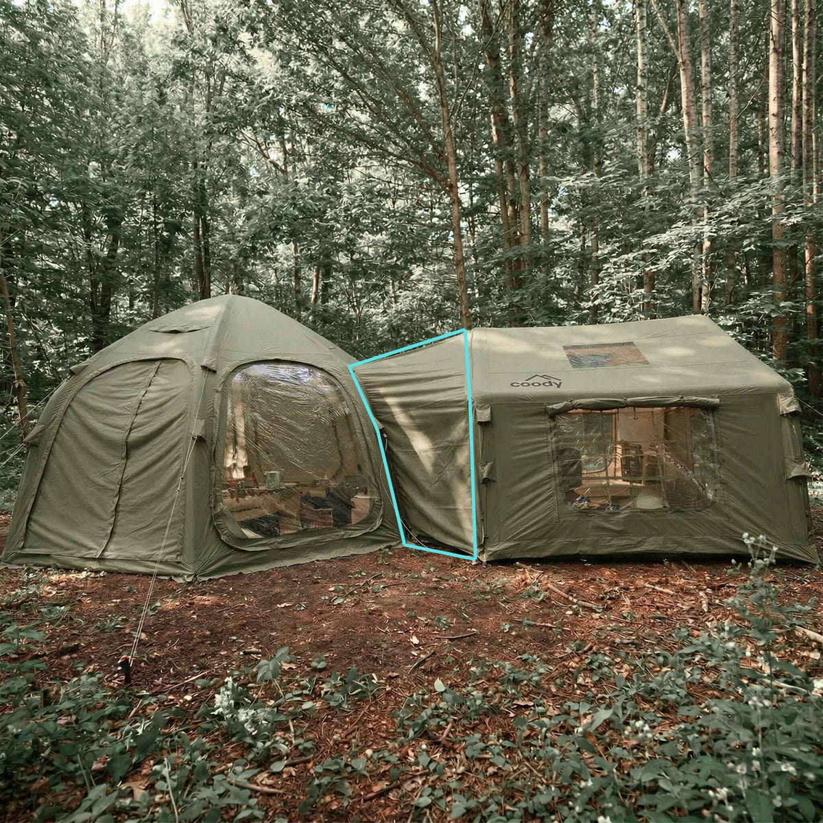 campmor tents Coody Tent Connector Aurora Dome-to-8.0 Tent (Forest Green)