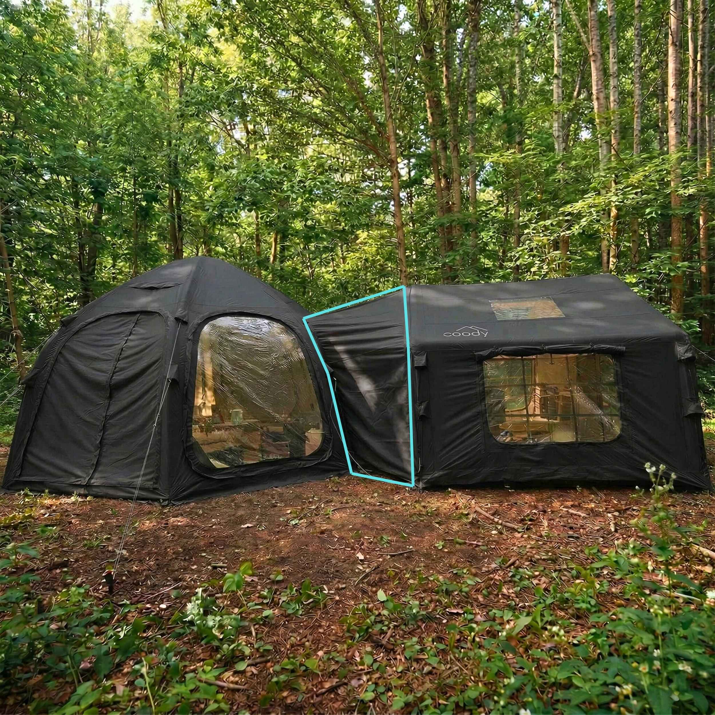 Coody Tent Connector Aurora Dome-to-8.0 Tent (Black)
