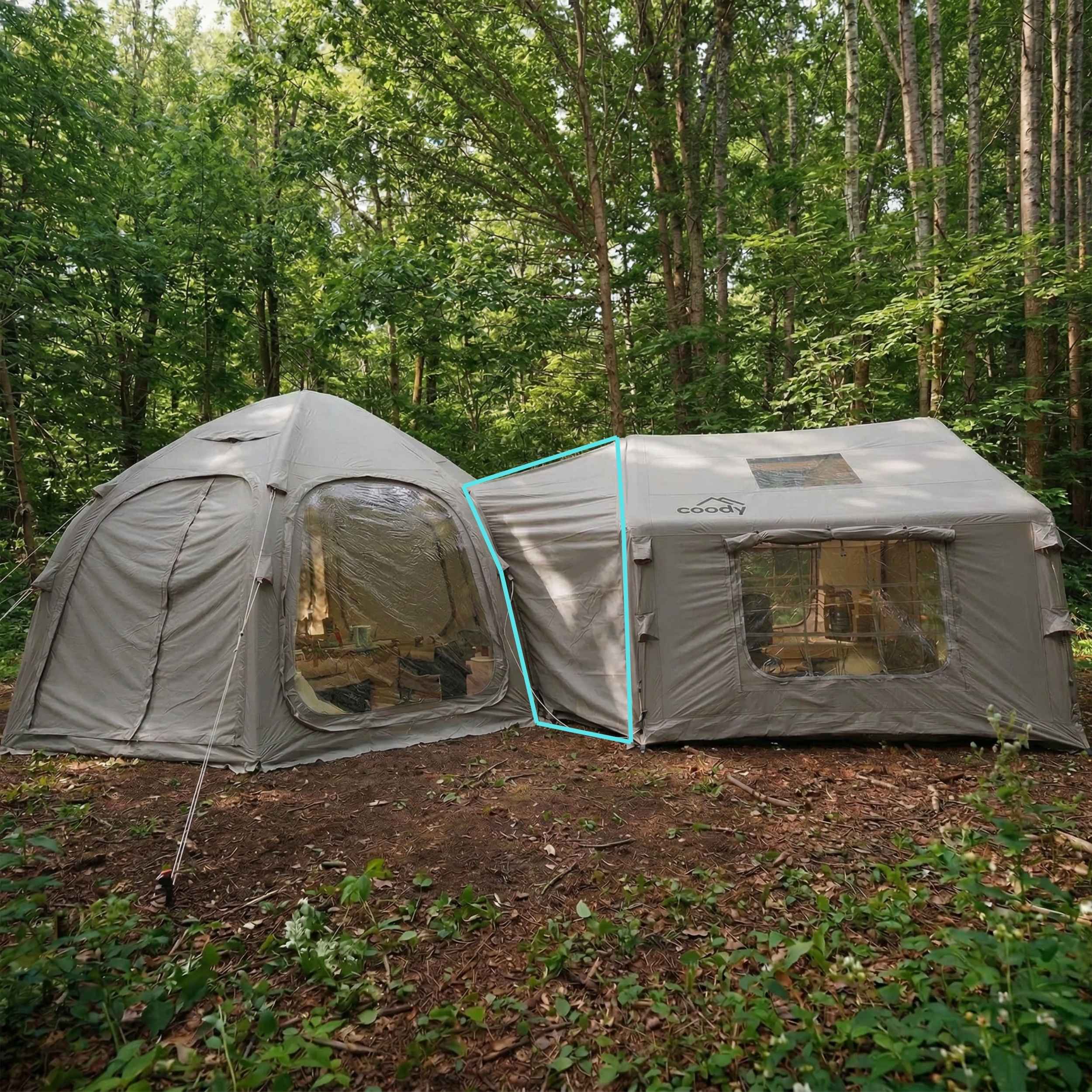 Coody Tent Connector Aurora Dome-to-8.0 Tent (Grey)