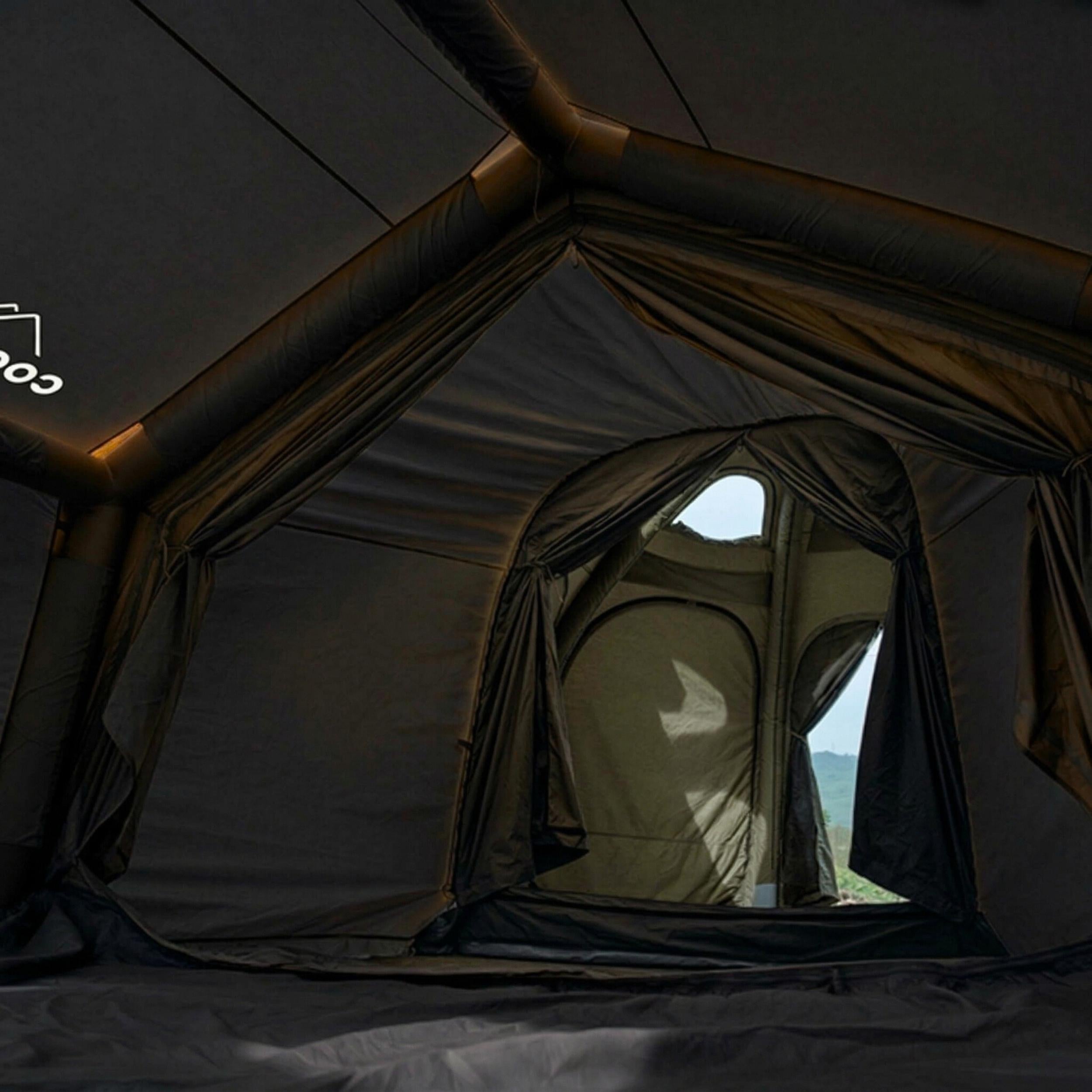 ドッペルギャンガーD8　BLACK ICE DOPPELGANGER Coody Tent Connector Aurora Dome-to-8.0 Tent (Black)