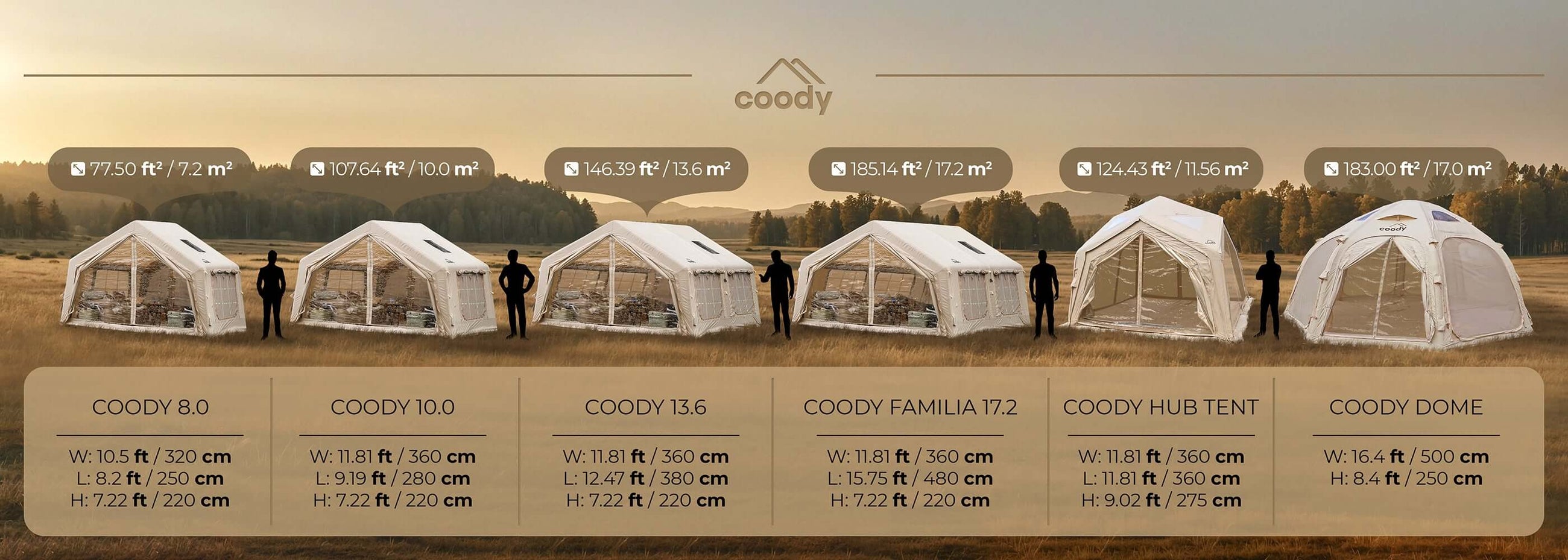 Coody Camping Tents | Inflatable for All Seasons