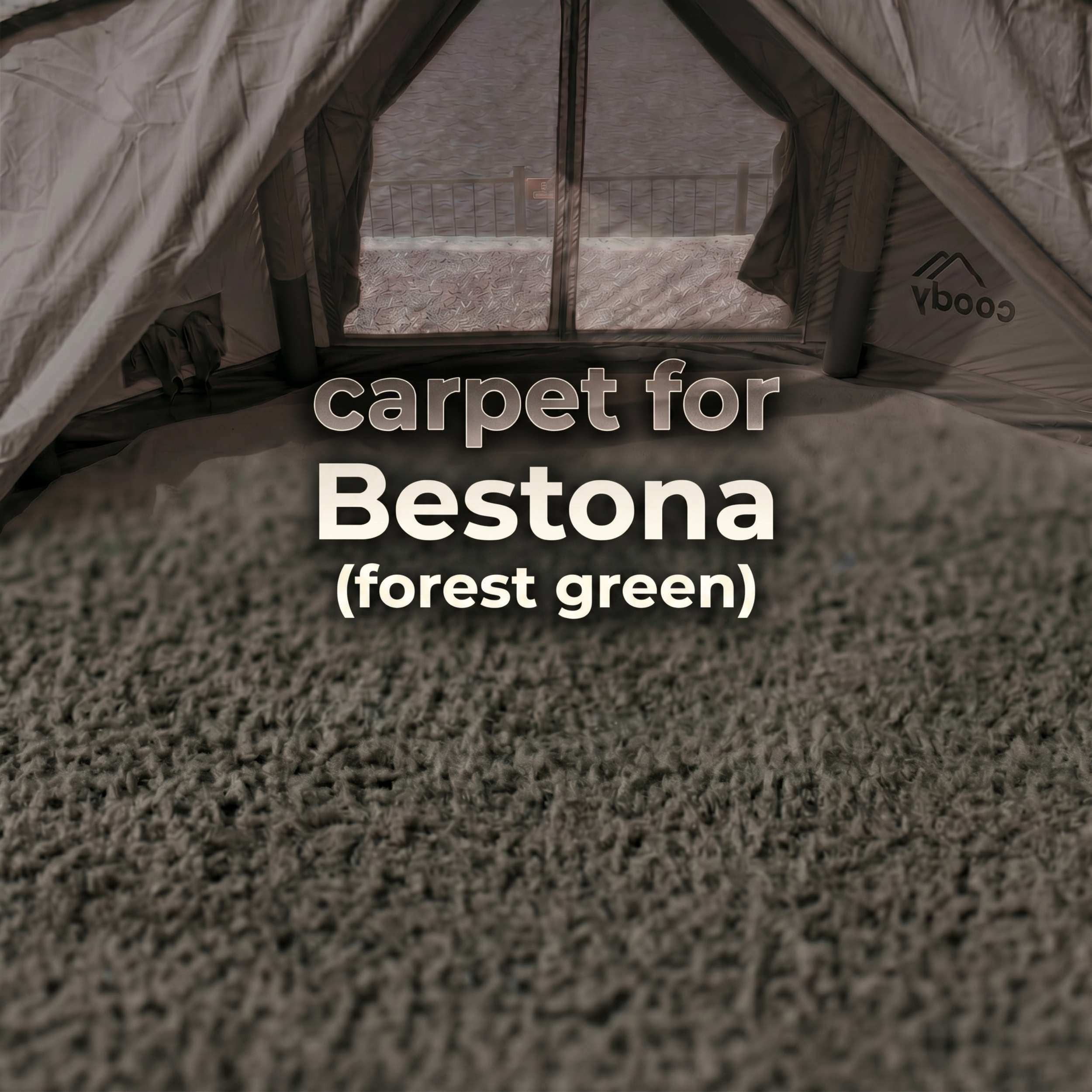 Alfombra Coody: diseñada para la tienda Coody 8.0 (verde bosque)