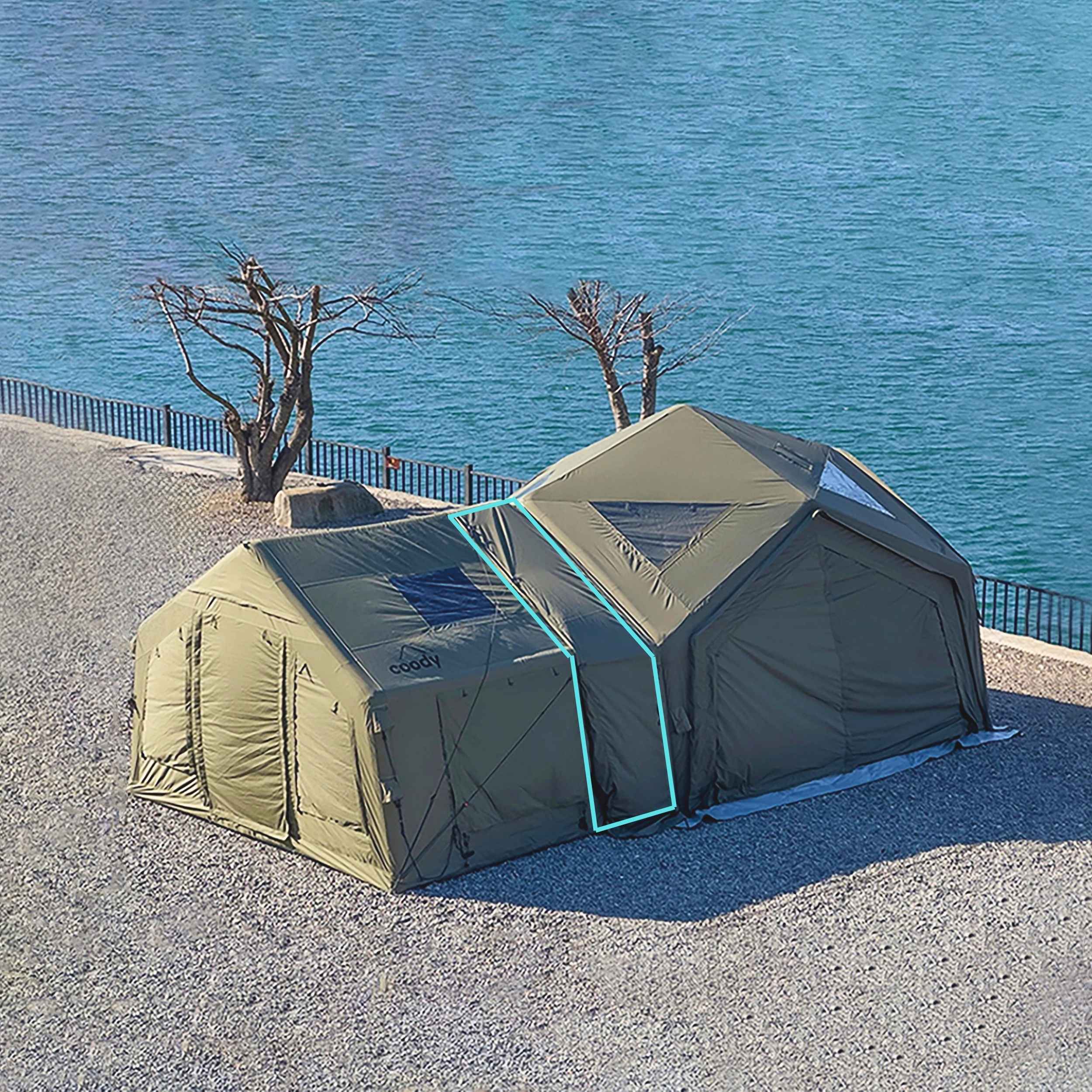 Coody Tent Connector 3.6+3.2 (Forest Green) - for 17.2, 13.6, Hub, 10.