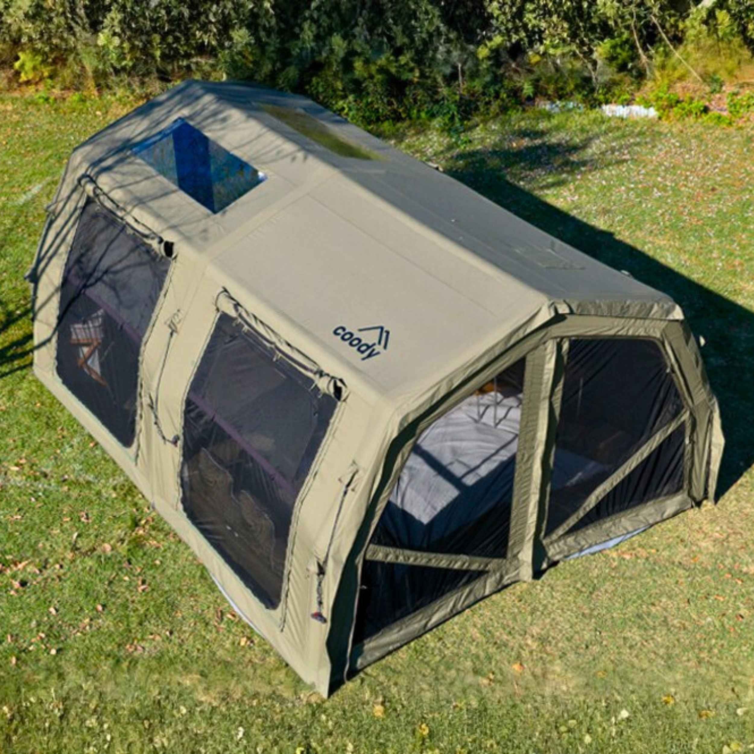 エアテント Inflatable Tent Coody Familia AirTent 17.2 PRO Forest Green Inflatable Tent for Campin
