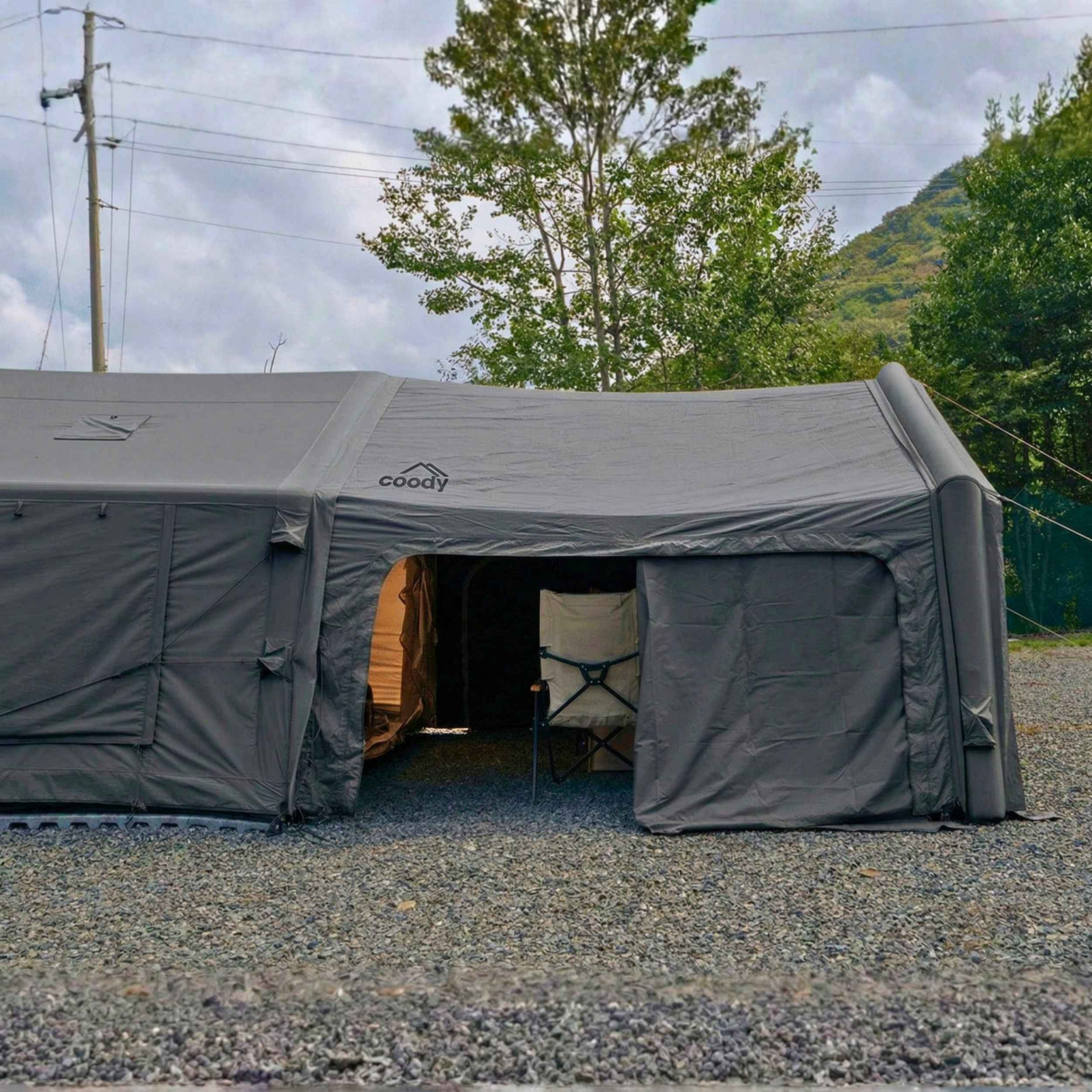 Coody AirTarp Gray - Inflatable Canopy for Tent 8.0
