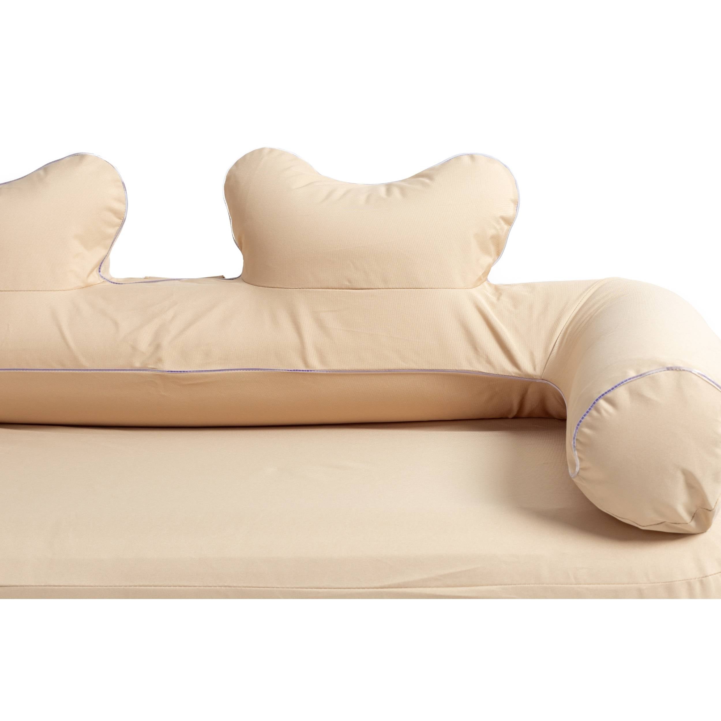 COODY エアソファ Coody Air Sofa Beige - Inflatable Camping Couch with Built-In Pump