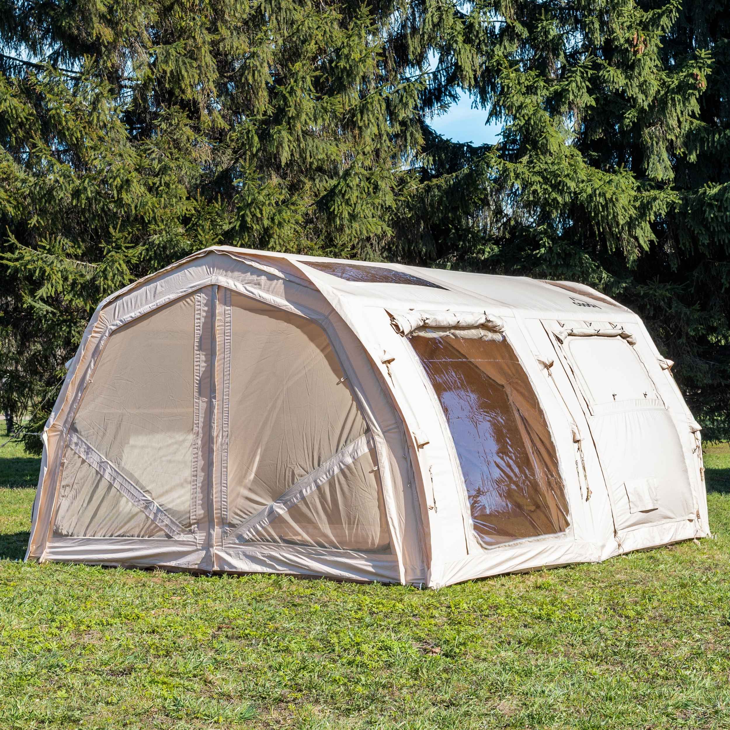 Coody Familia Pro AirTent 17.2 Beige Inflatable Tent for Camping (2-10 Person)