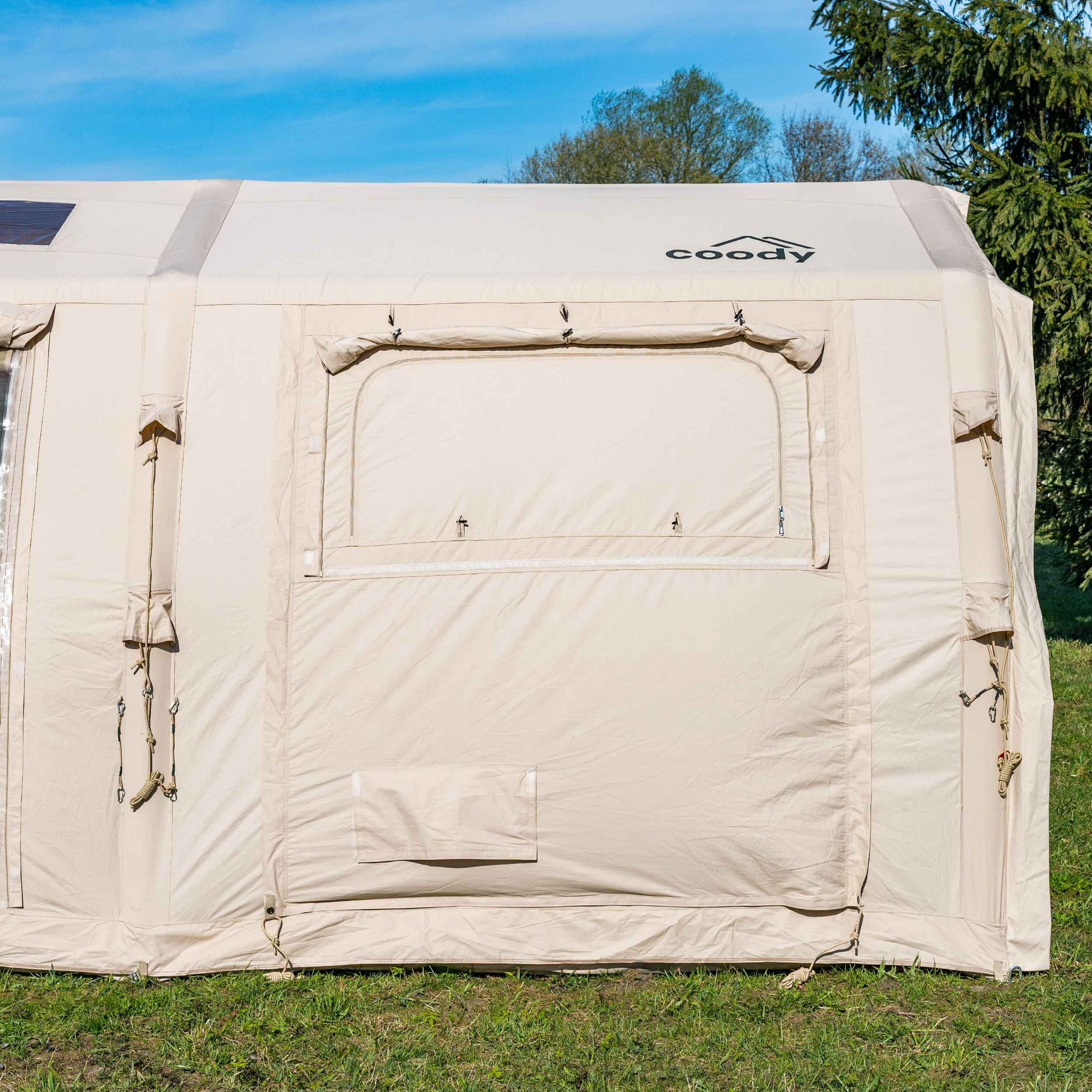 Coody Familia Pro AirTent 17.2 Beige Inflatable Tent for Camping (2-10 Person)