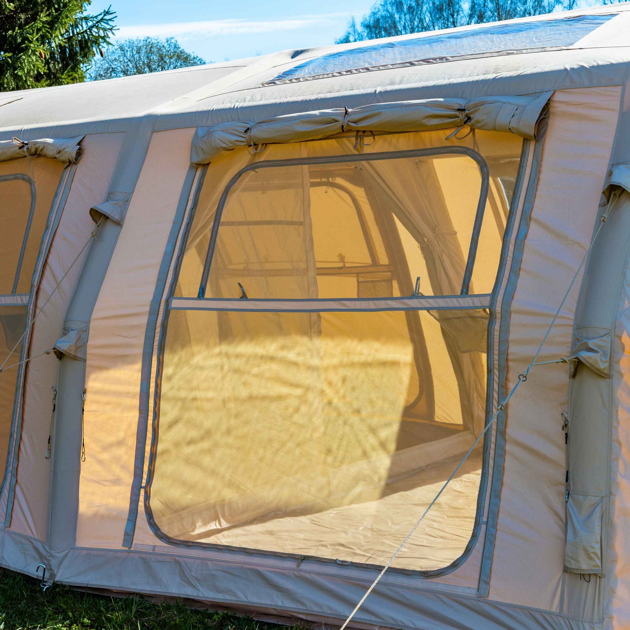 Coody Familia Pro AirTent 17.2 Beige Inflatable Tent for Camping (2-10 Person)
