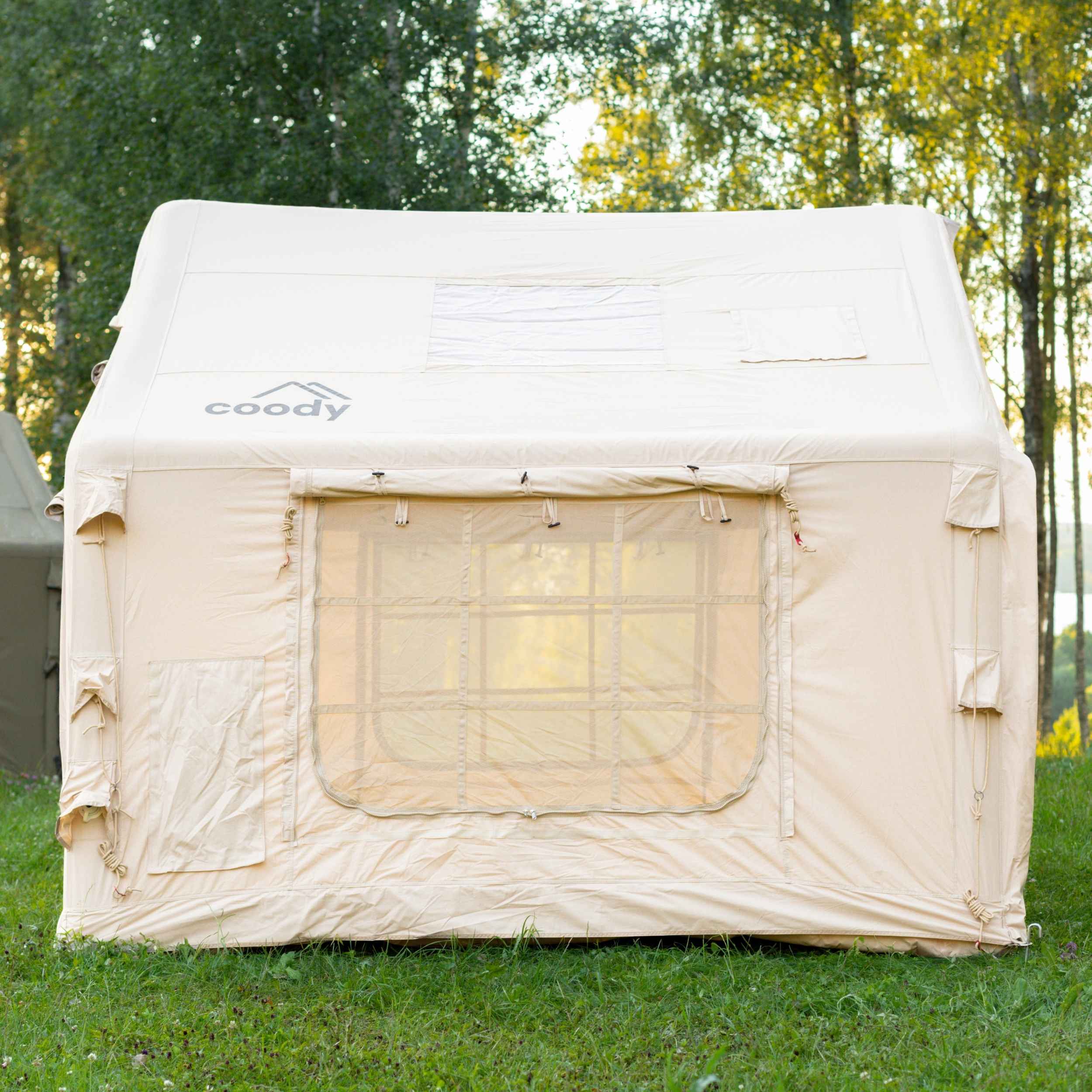 Coody 8.0 Air Tent Beige - Inflatable Tent House for Camping (1-4 Person)