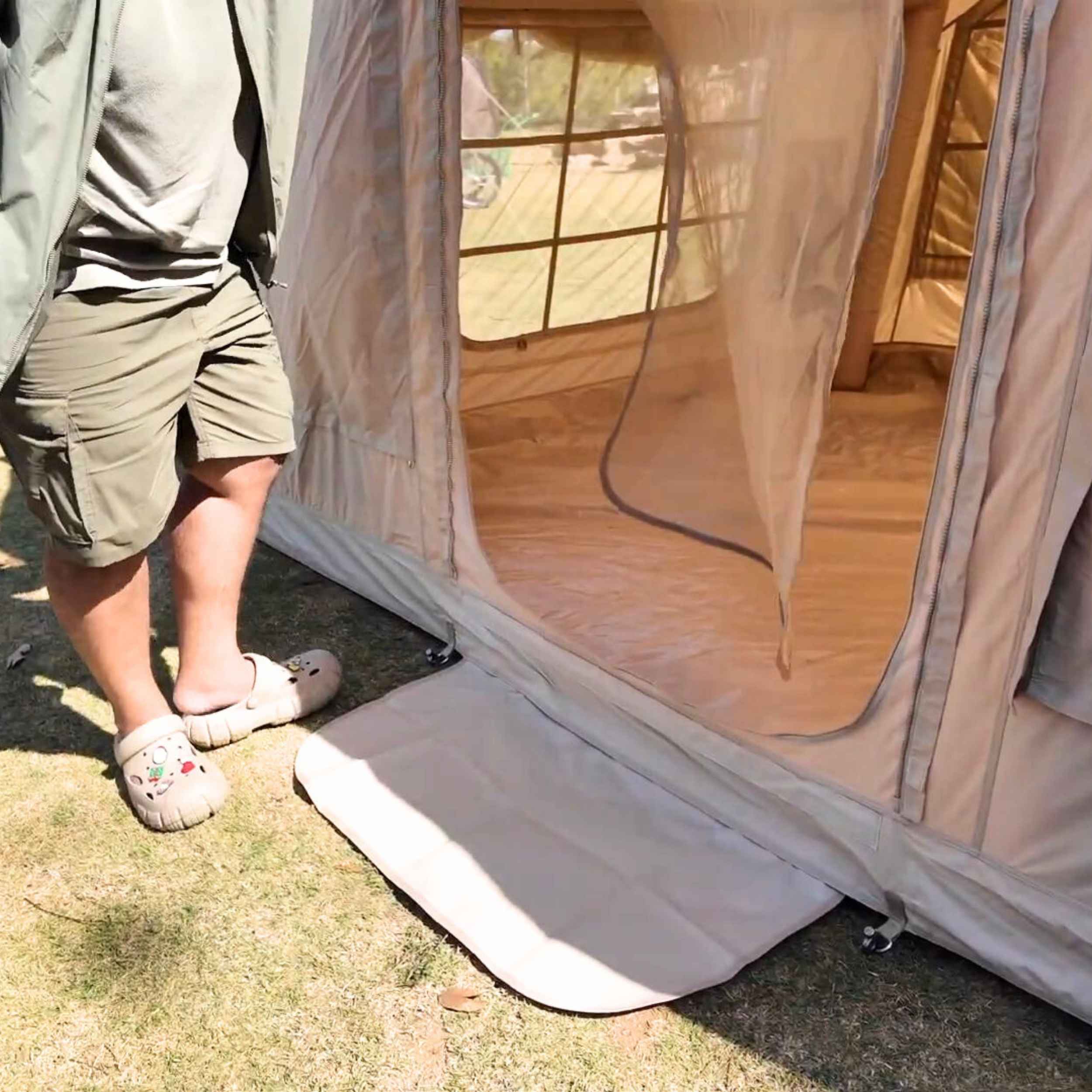 Coody 8.0 Air Tent Beige - Inflatable Tent House for Camping (1-4 Person)