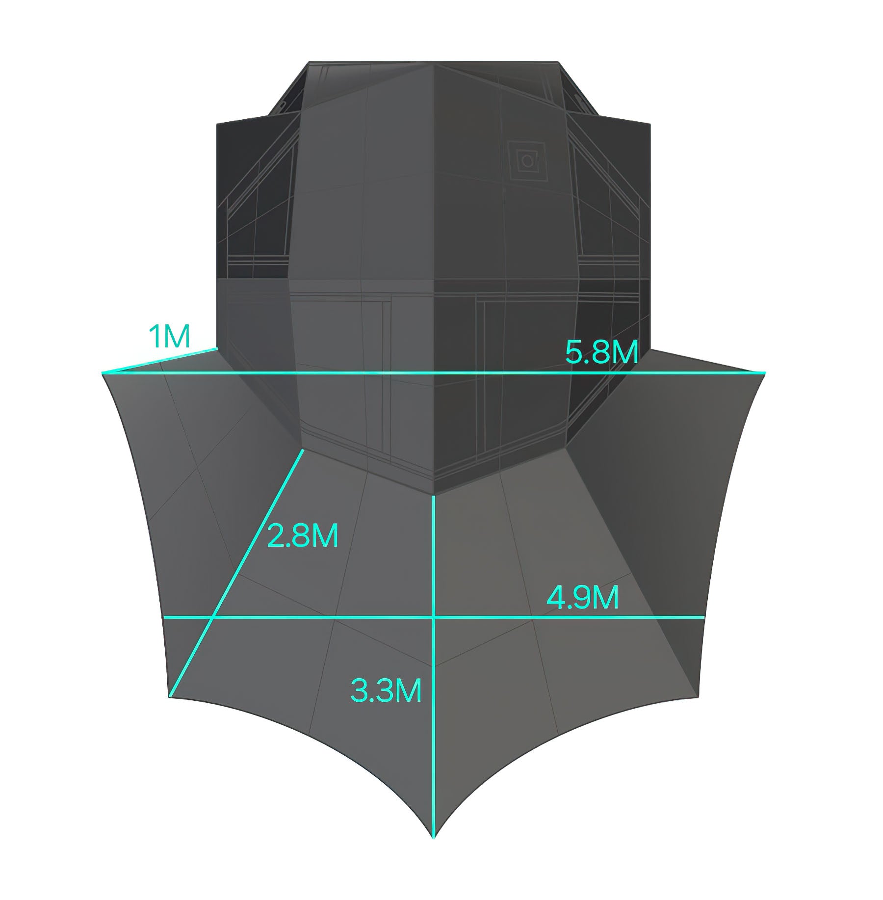 Coody Bestona Black Inflatable Tent for 2-4 person