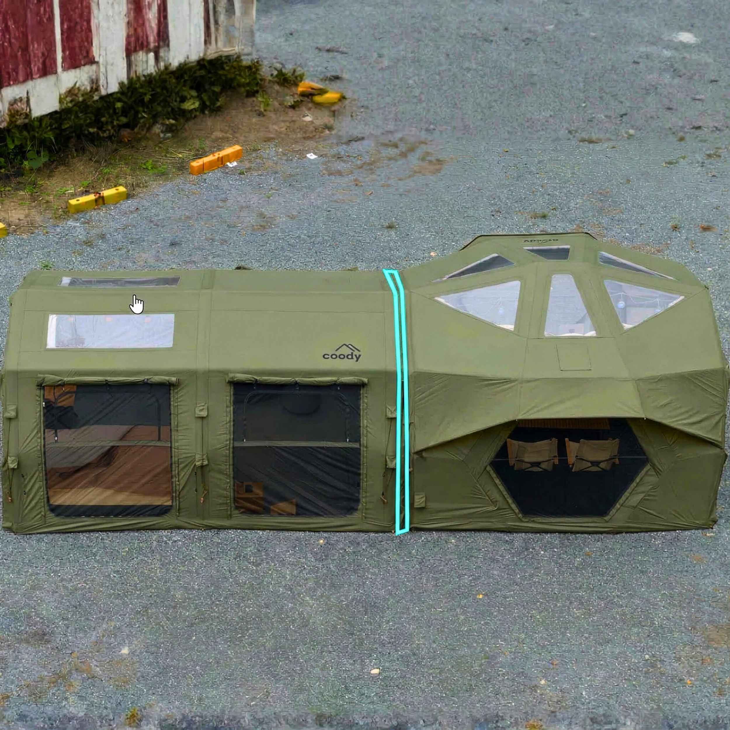 Coody Tent Connector 3.6 PRO+3.6 PRO (Green) – for 17.2 PRO, Hub PRO