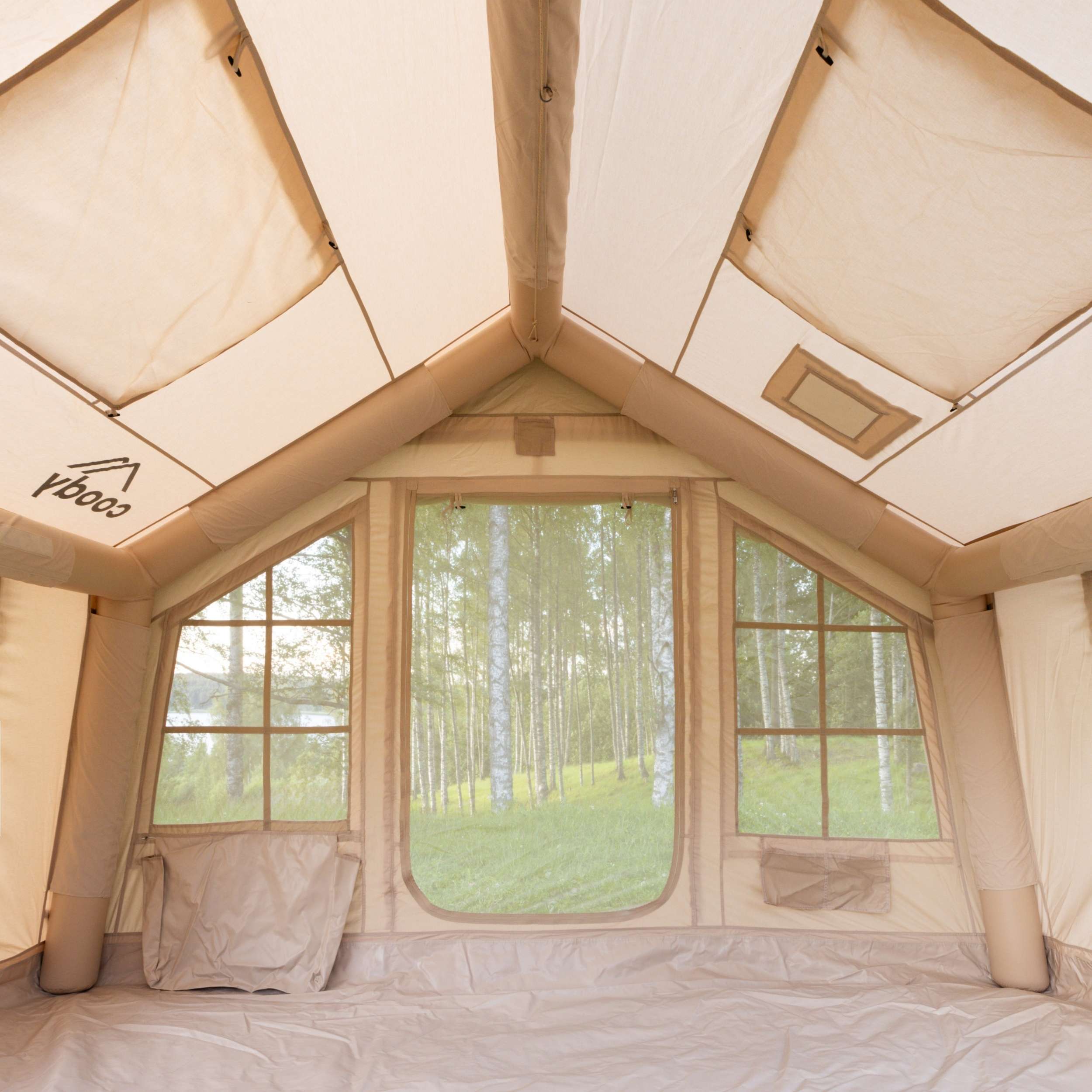 Coody 8.0 Air Tent Beige - Inflatable Tent House for Camping (1-4 Person)