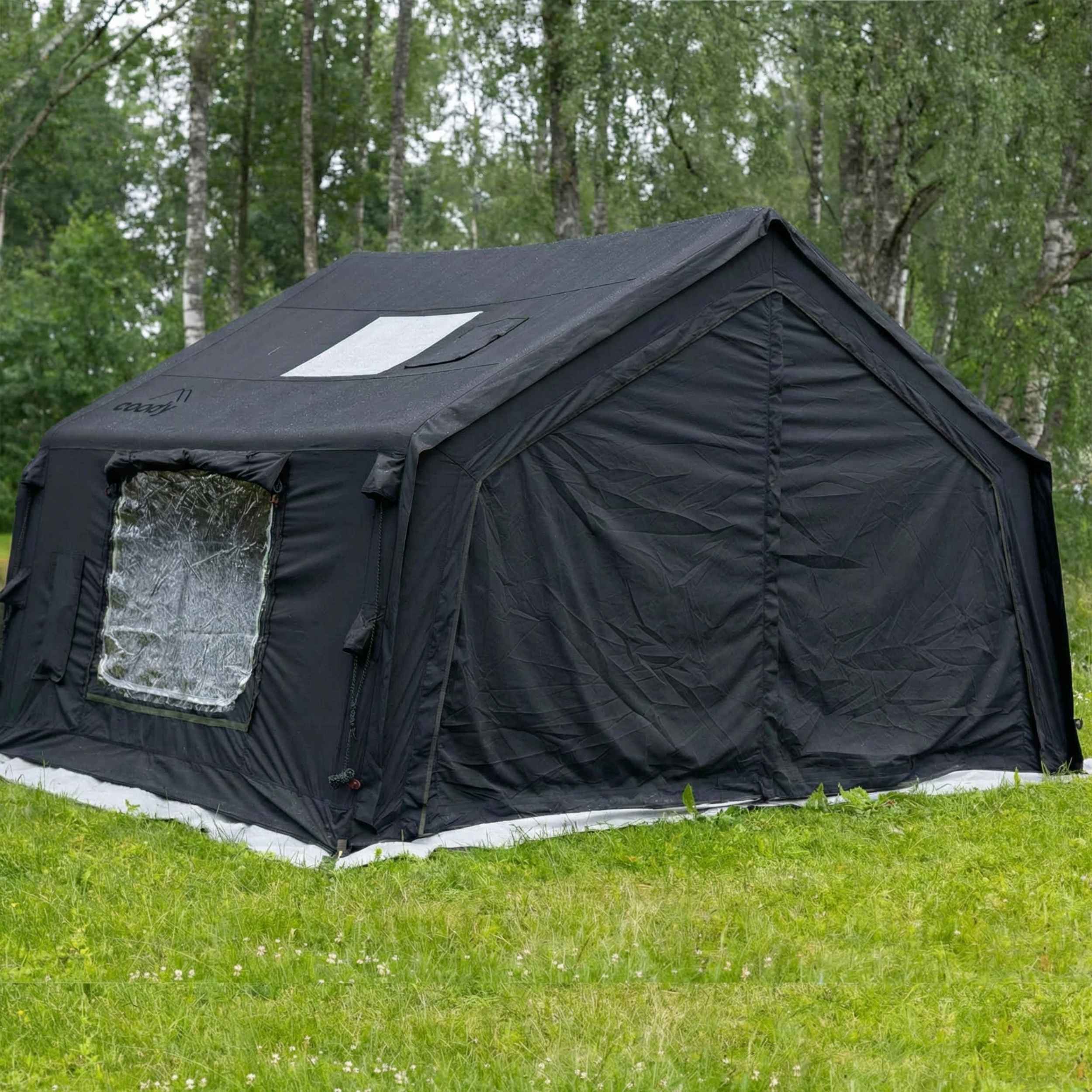 Coody 8.0 Air Tent Black - Inflatable Tent House for Camping (1-4 Pers