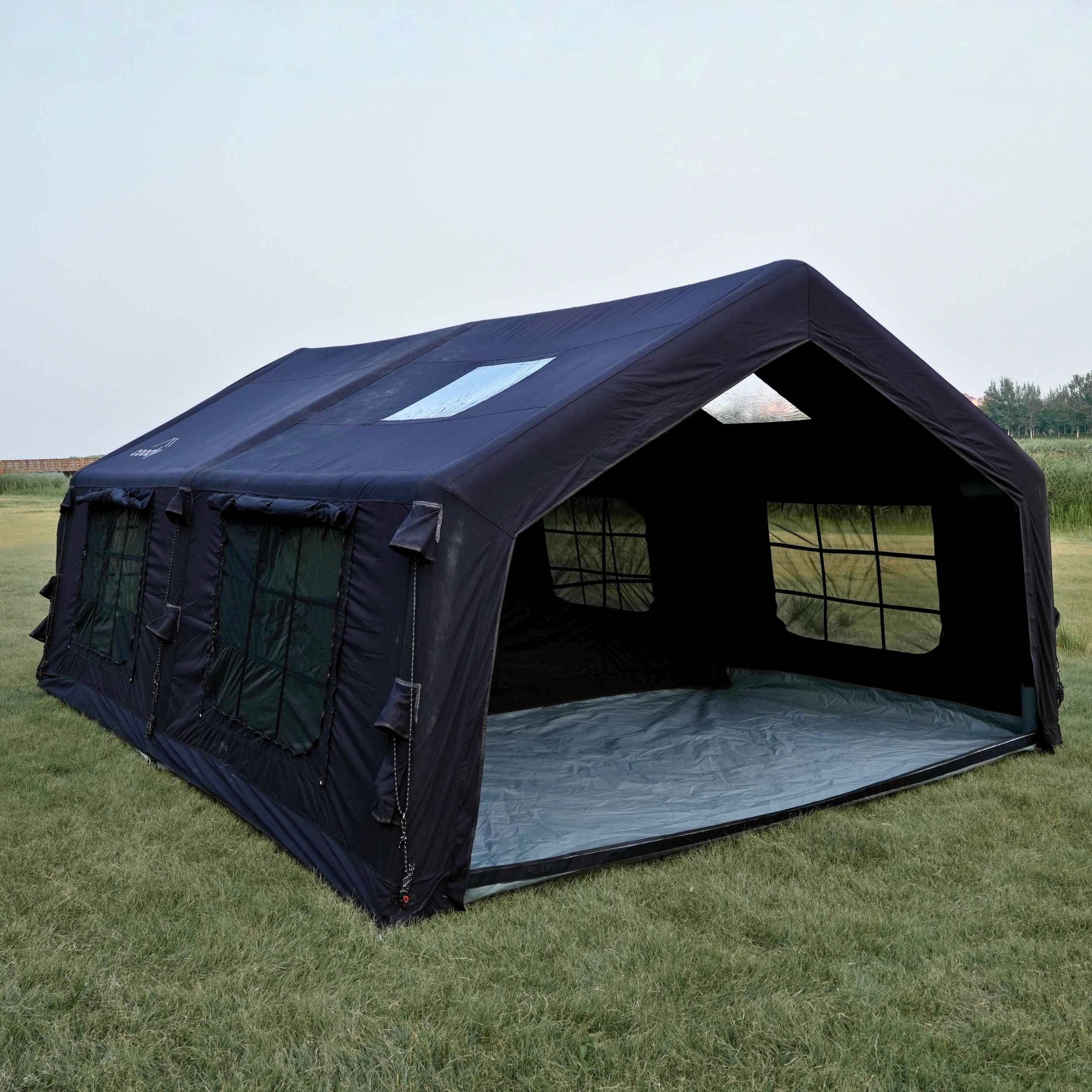 Coody Familia AirTent 17.2 Black Inflatable Tent House for Camping (2-