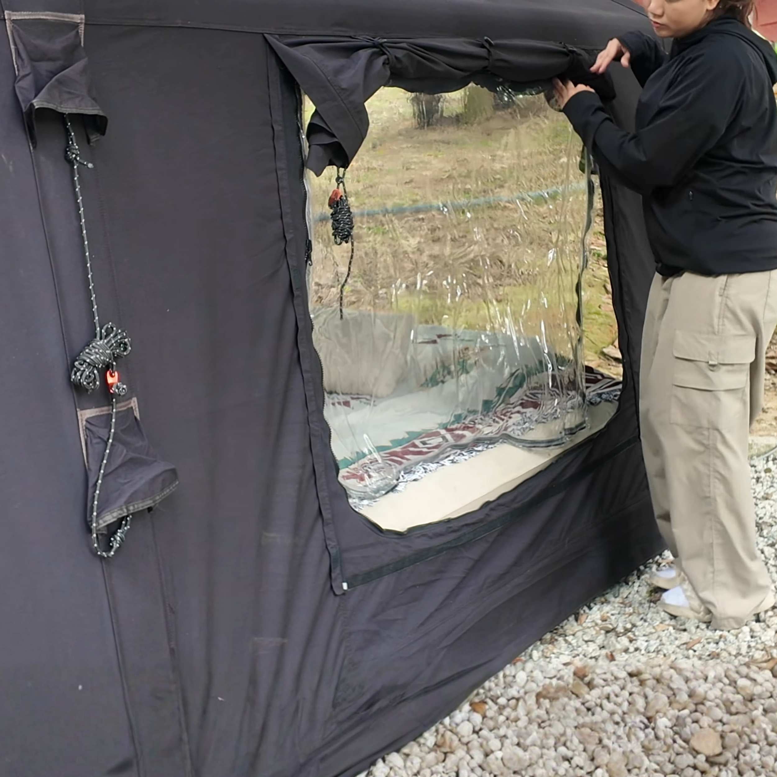 Coody Familia AirTent 17.2 Black Inflatable Tent House for Camping (2-10 Person)