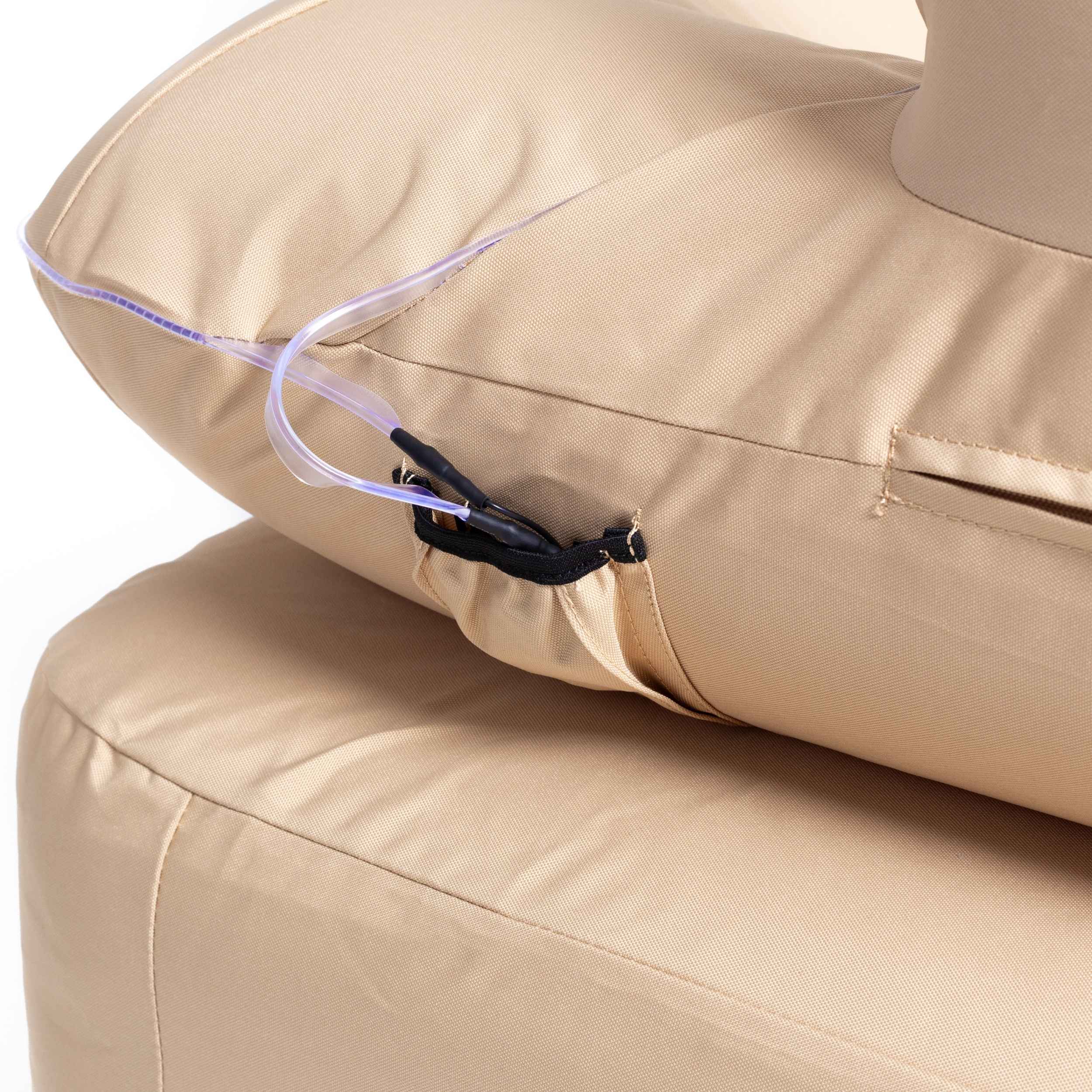 Coody Air Sofa Beige - Inflatable Camping Couch with Built-In Pump