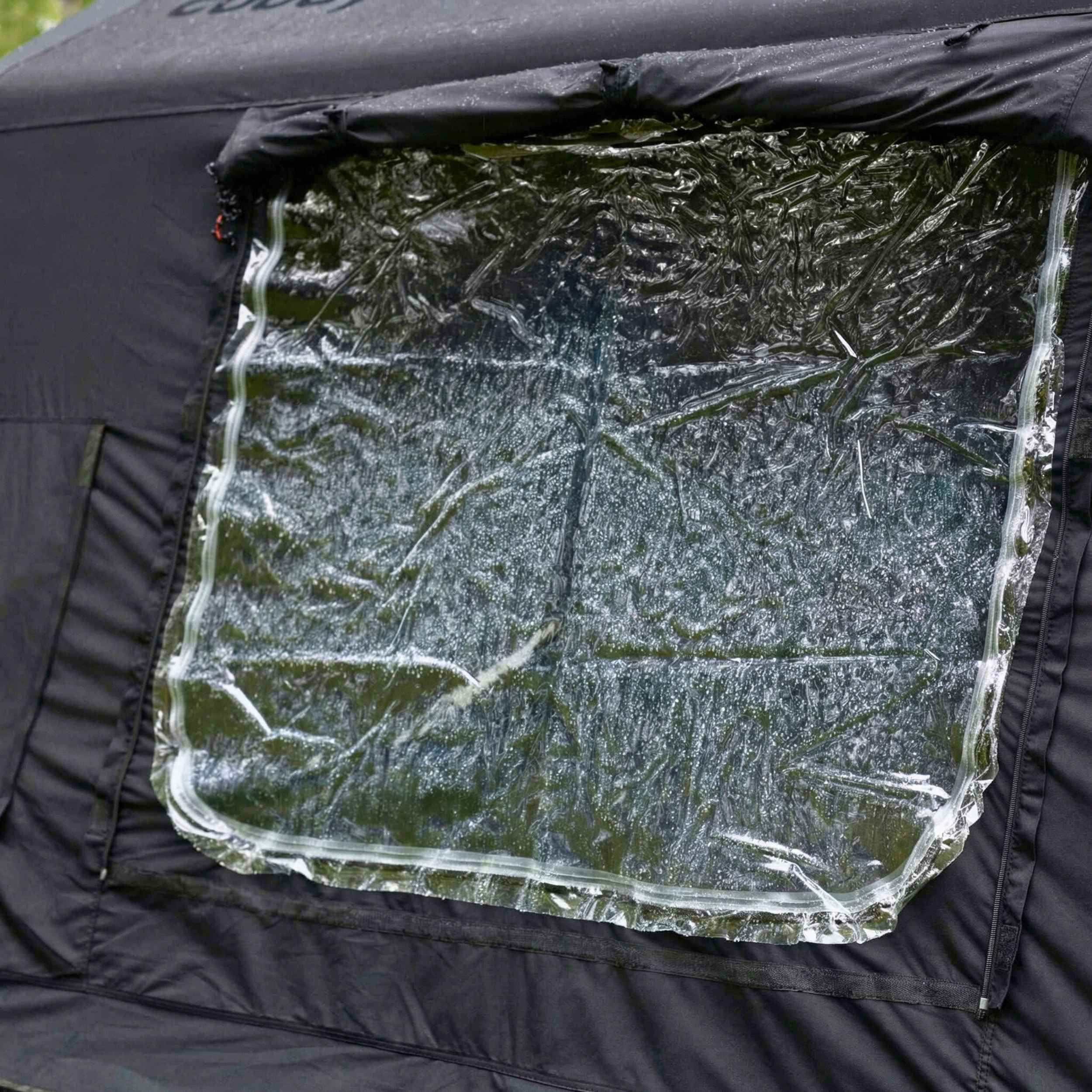 Tienda de campaña inflable Coody 8.0 Air negra - Casa de campaña para acampar (1-4 personas)