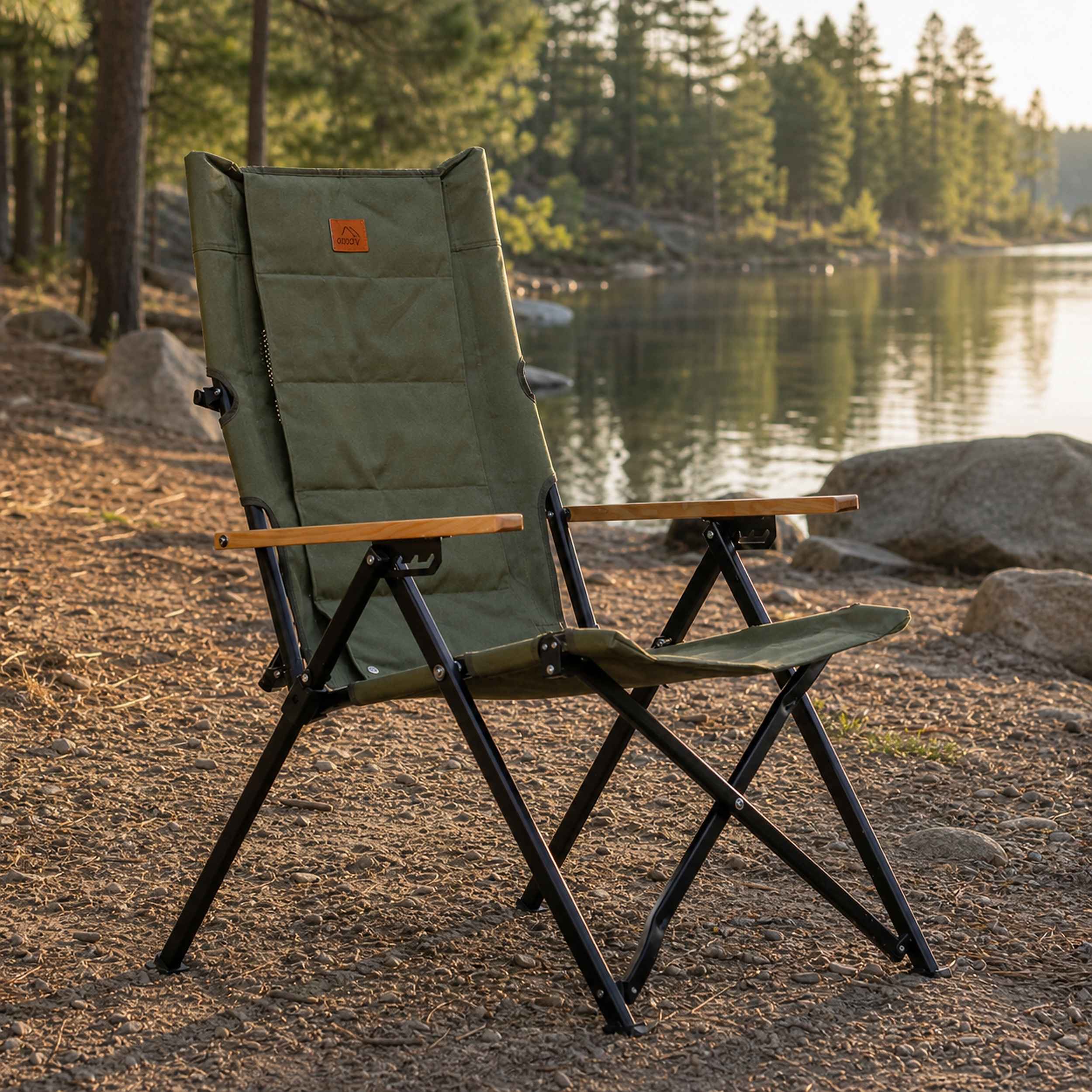 Coody Relax 4-Position Camping Chair – Green