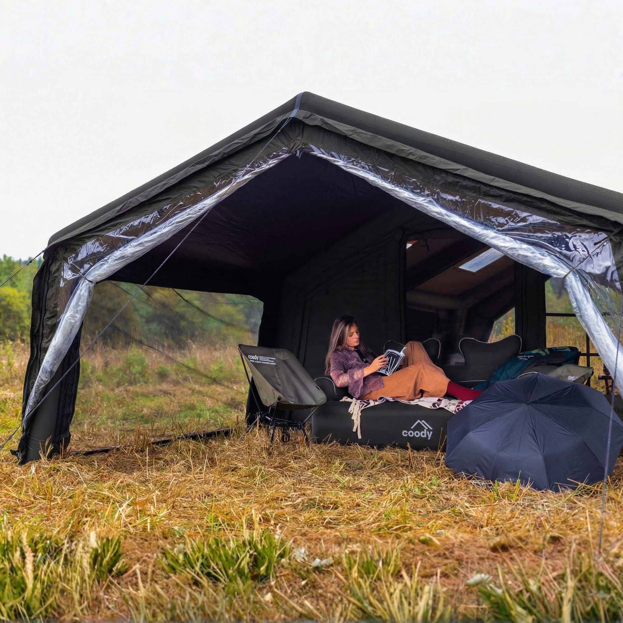 Coody AirTarp Black - Inflatable Canopy for Tent 17.2, 13.6, Hub, 10.0