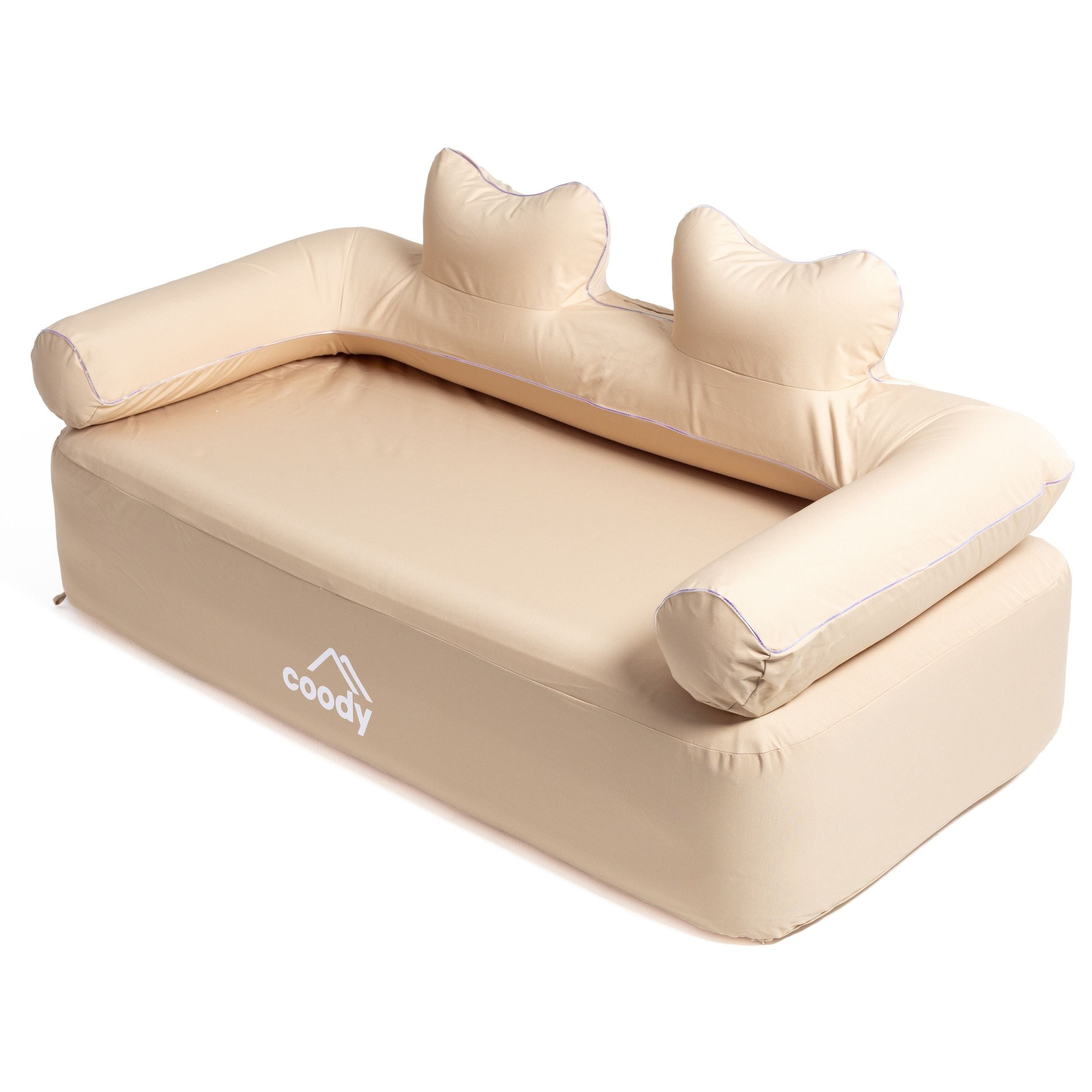 Coody AirTent Hub Beige (2-6 Person) + Carpet for Hub + Electric Pump + Air Sofa