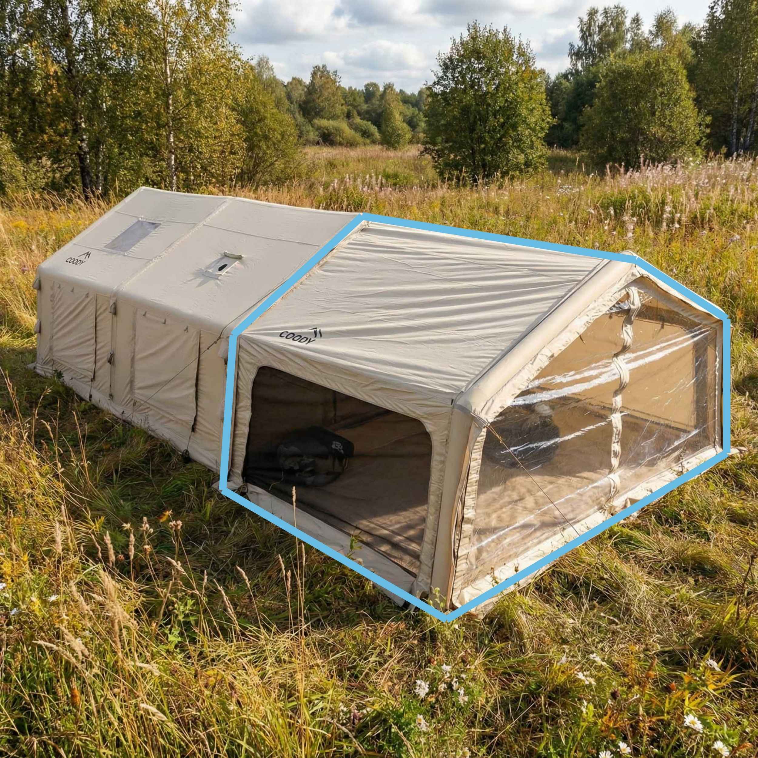 Coody AirTarp Inflatable Canopy Extension for 17.2, 13.6, 10.0 & Hub A