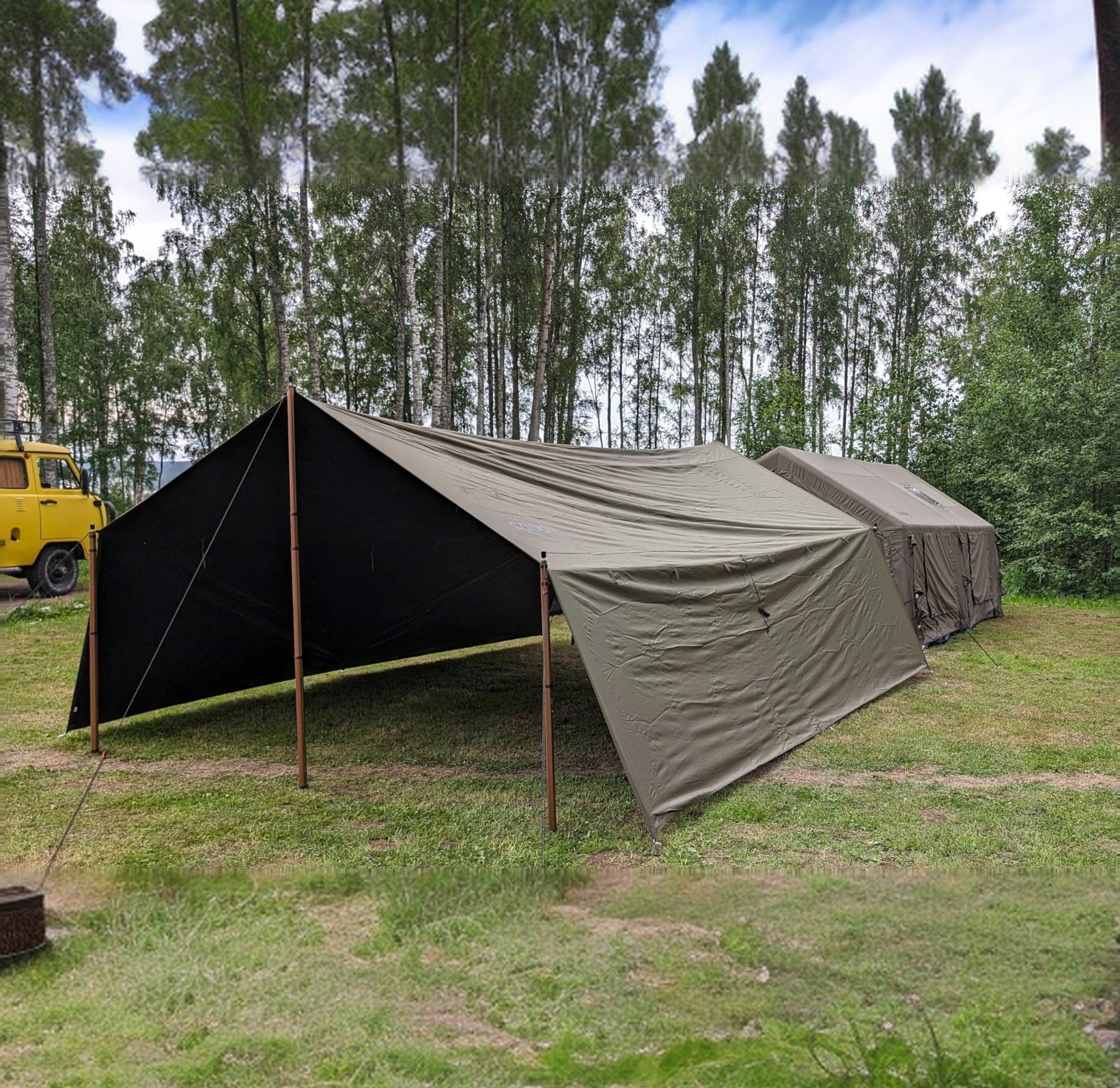 Coody 13.6 Forest Green - Inflatable Camping Tent for 2-8 Person