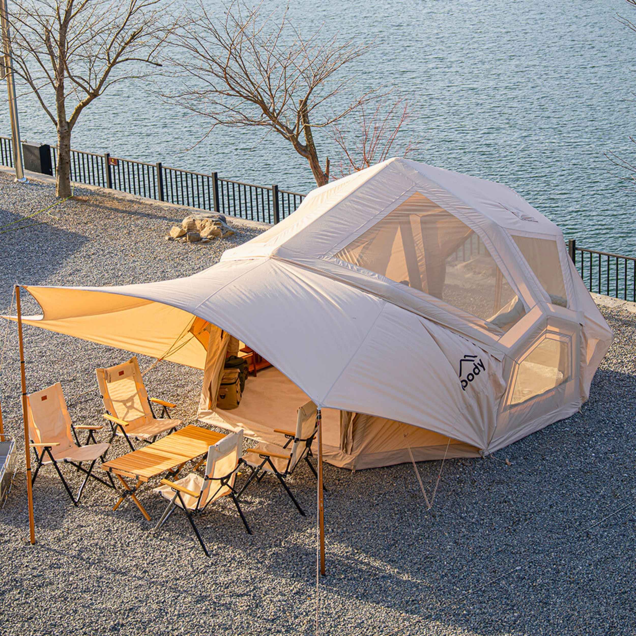 Coody Bestona Beige Inflatable Tent for 2-4 person