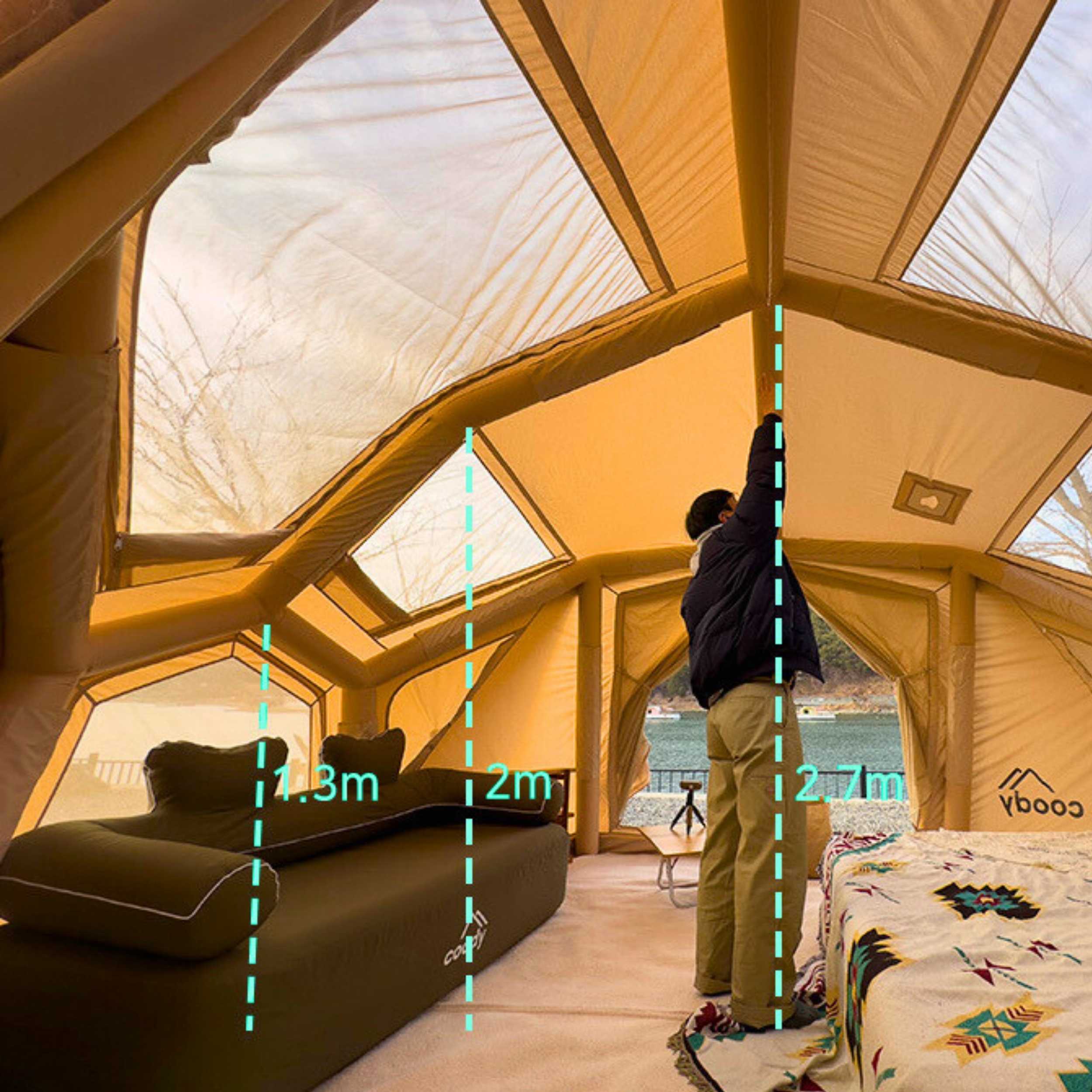 Coody Bestona Beige Inflatable Tent for 2-4 person