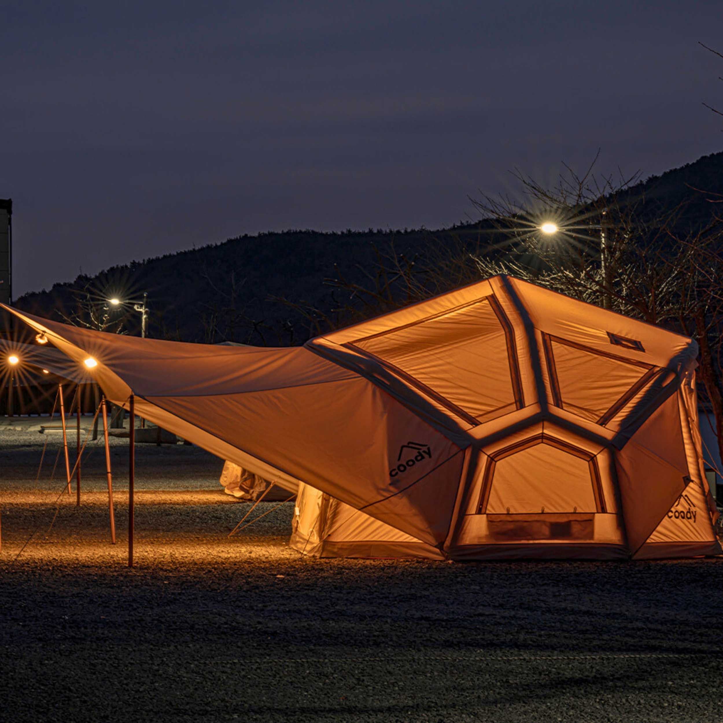 Coody Bestona Beige Inflatable Tent for 2-4 person