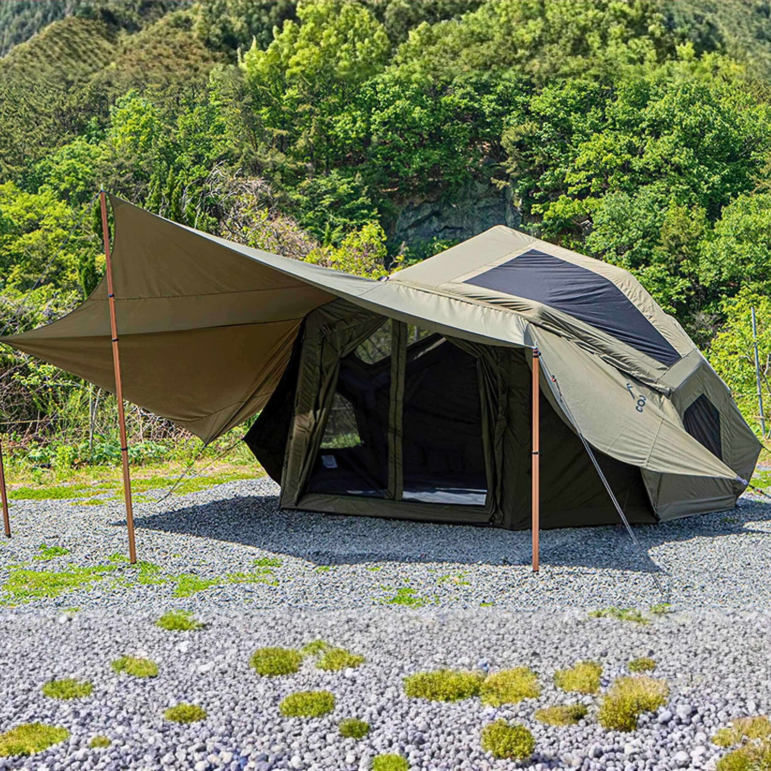 Coody Bestona Forest Green Inflatable Tent for Camping (2-4 person)