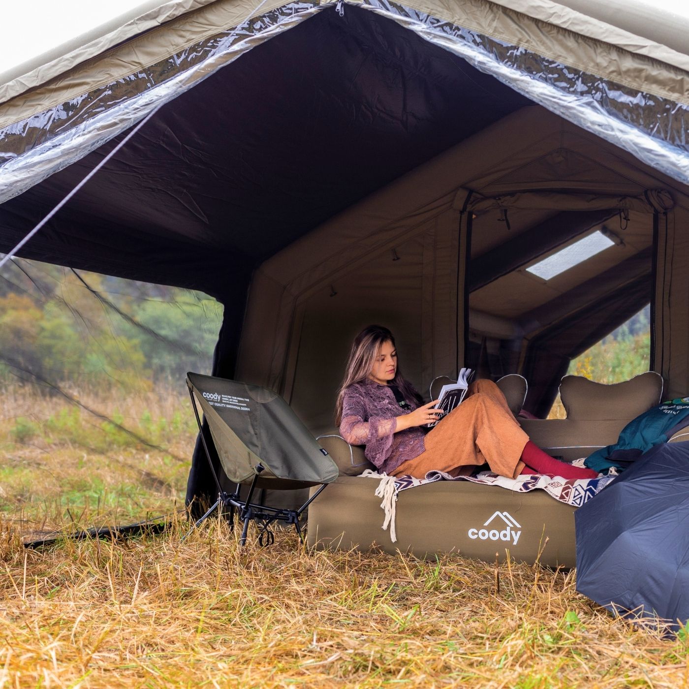 Coody AirTarp Gray - Inflatable Canopy for Tent 17.2, 13.6, Hub, 10.0