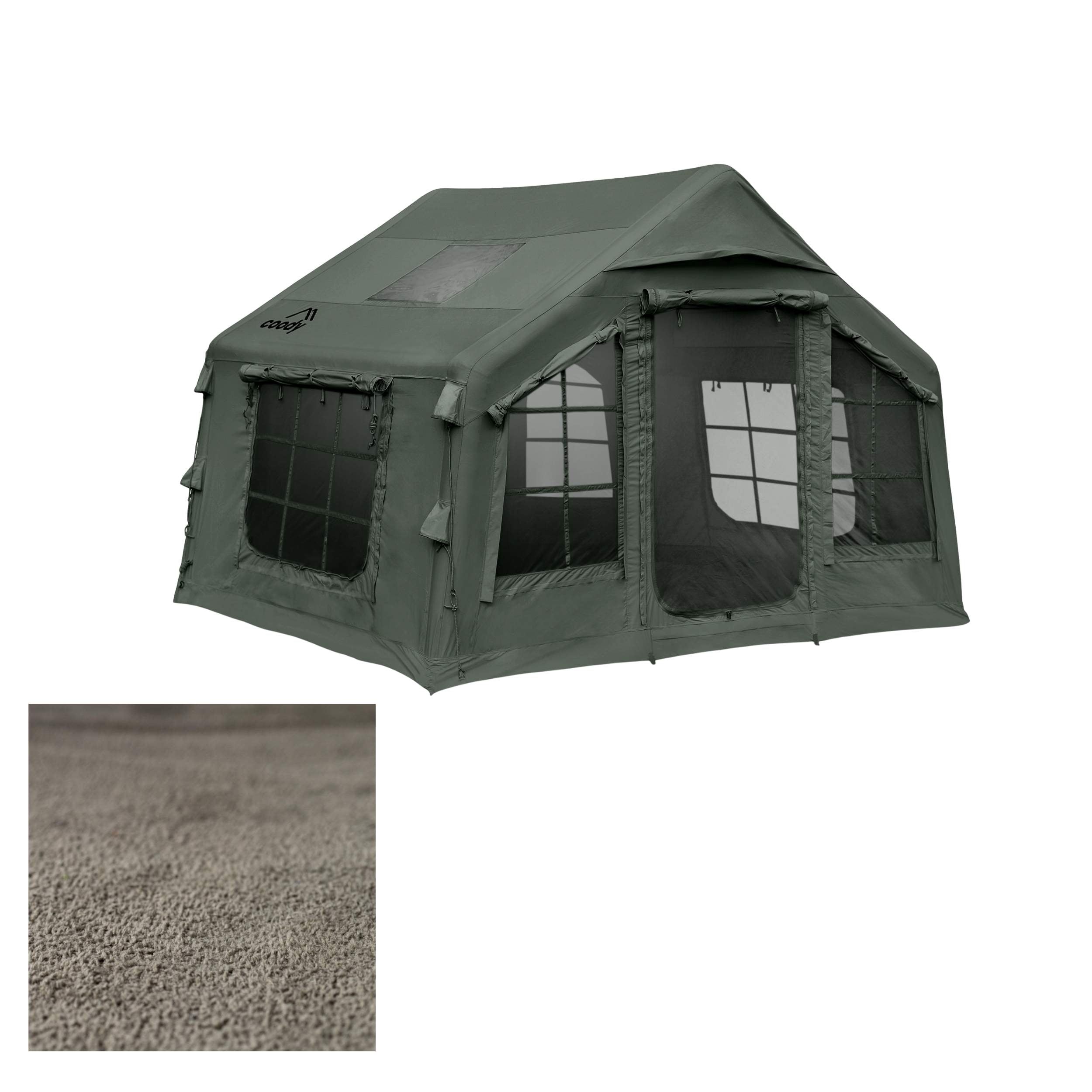 Coody 8.0 Air Tent Forest Green+ Carpet Tailored for Сoody 8.0