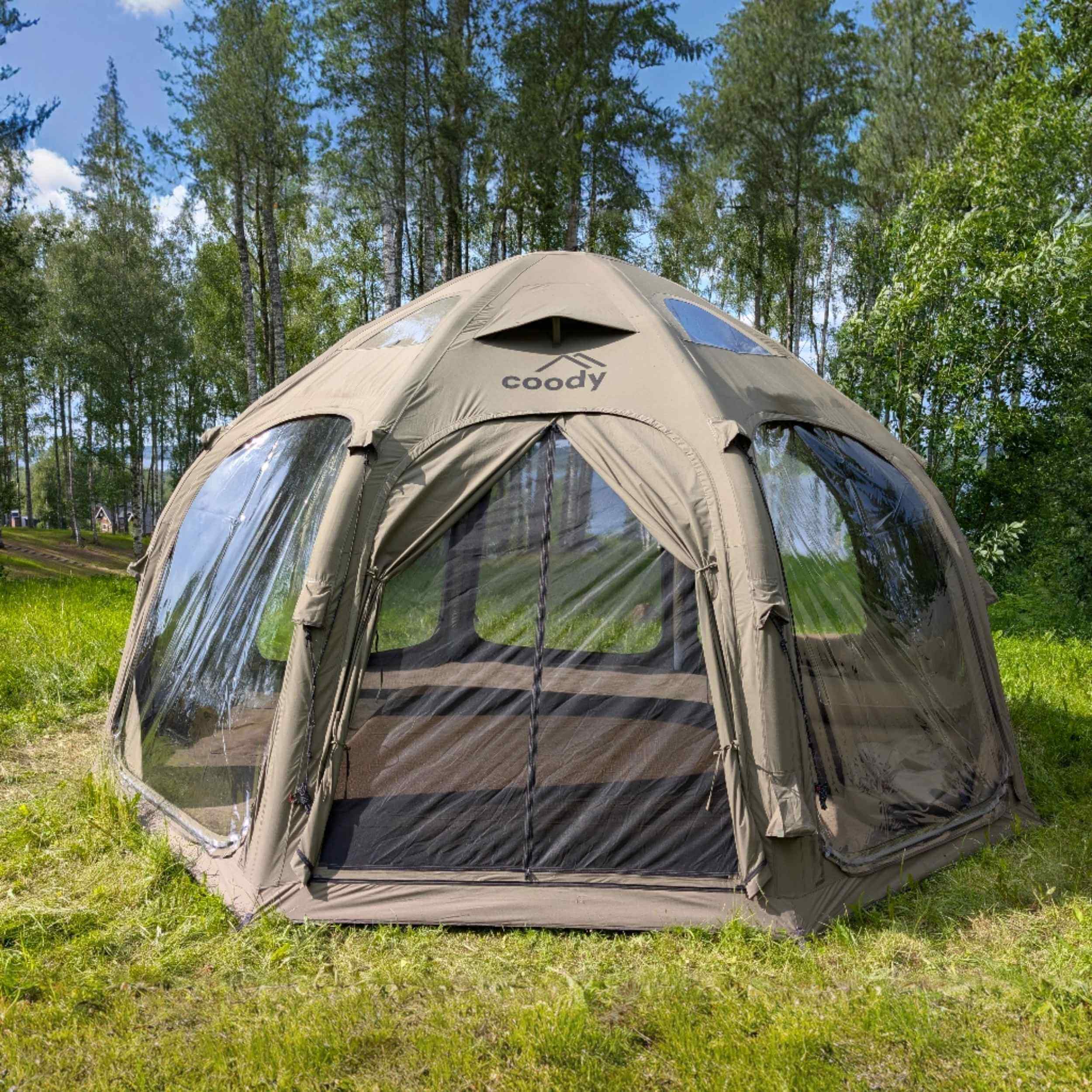 Coody Aurora Dome Green Inflatable Shelter for 2-4 person