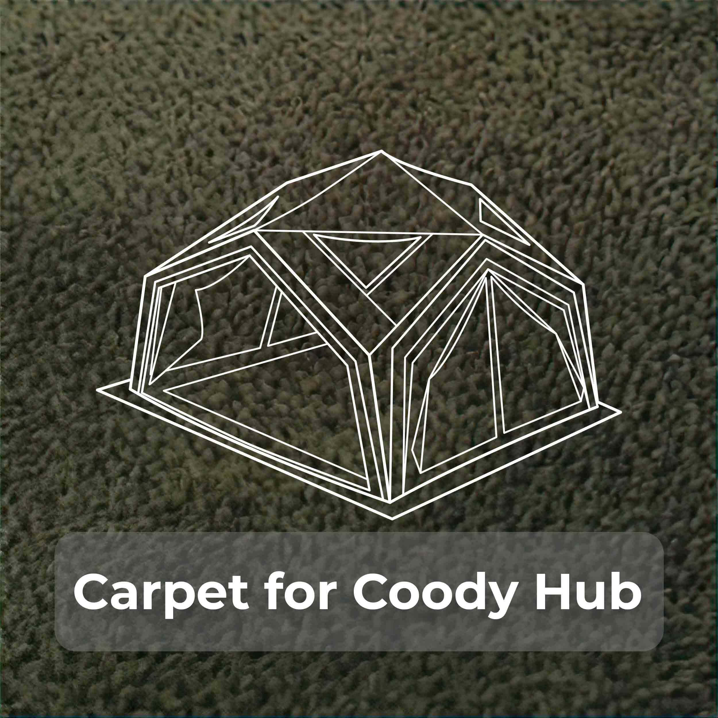 Coody Carpet – Tailored for Coody Hub Tent (Forest Green)