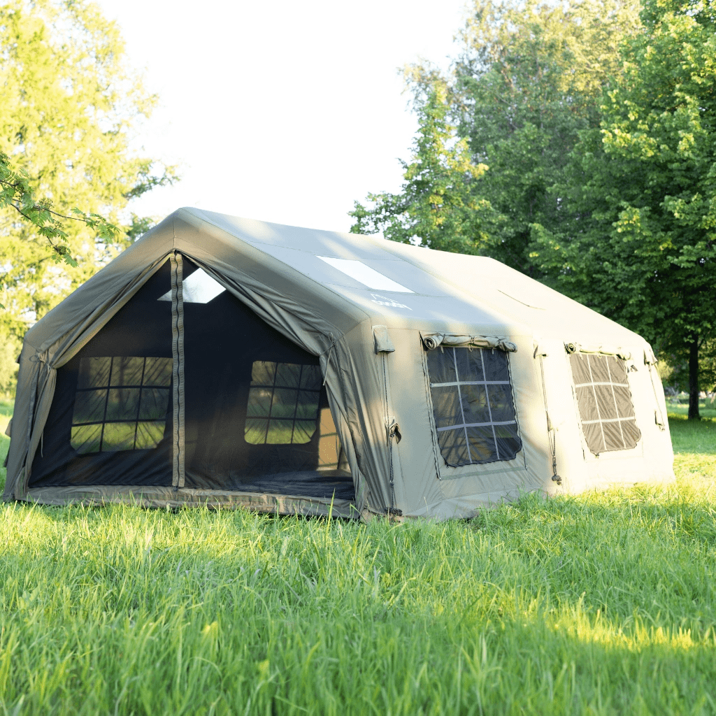 Coody Familia AirTent 17.2 Forest Green Inflatable Tent House for Camping (2-10 Person)