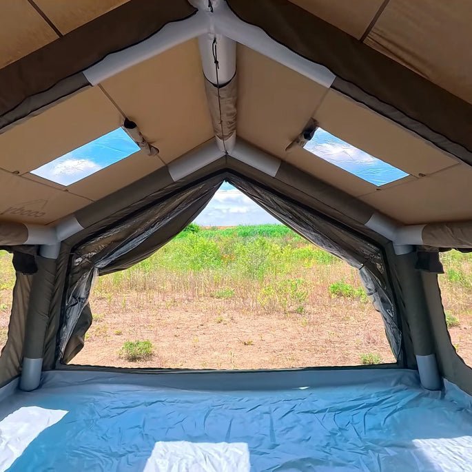 Coody Familia AirTent 17.2 Forest Green Inflatable Tent House for Camping (2-10 Person)