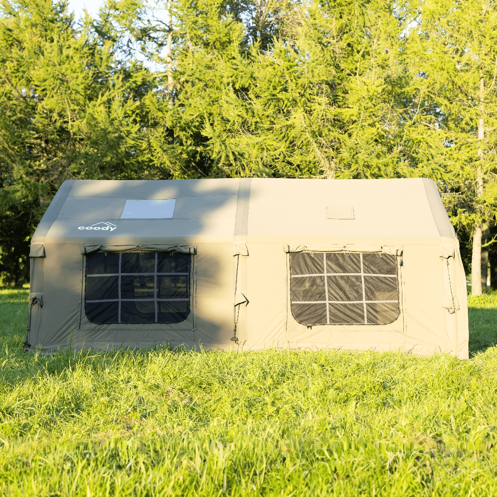 Coody Familia AirTent 17.2 Forest Green Inflatable Tent House for Camping (2-10 Person)