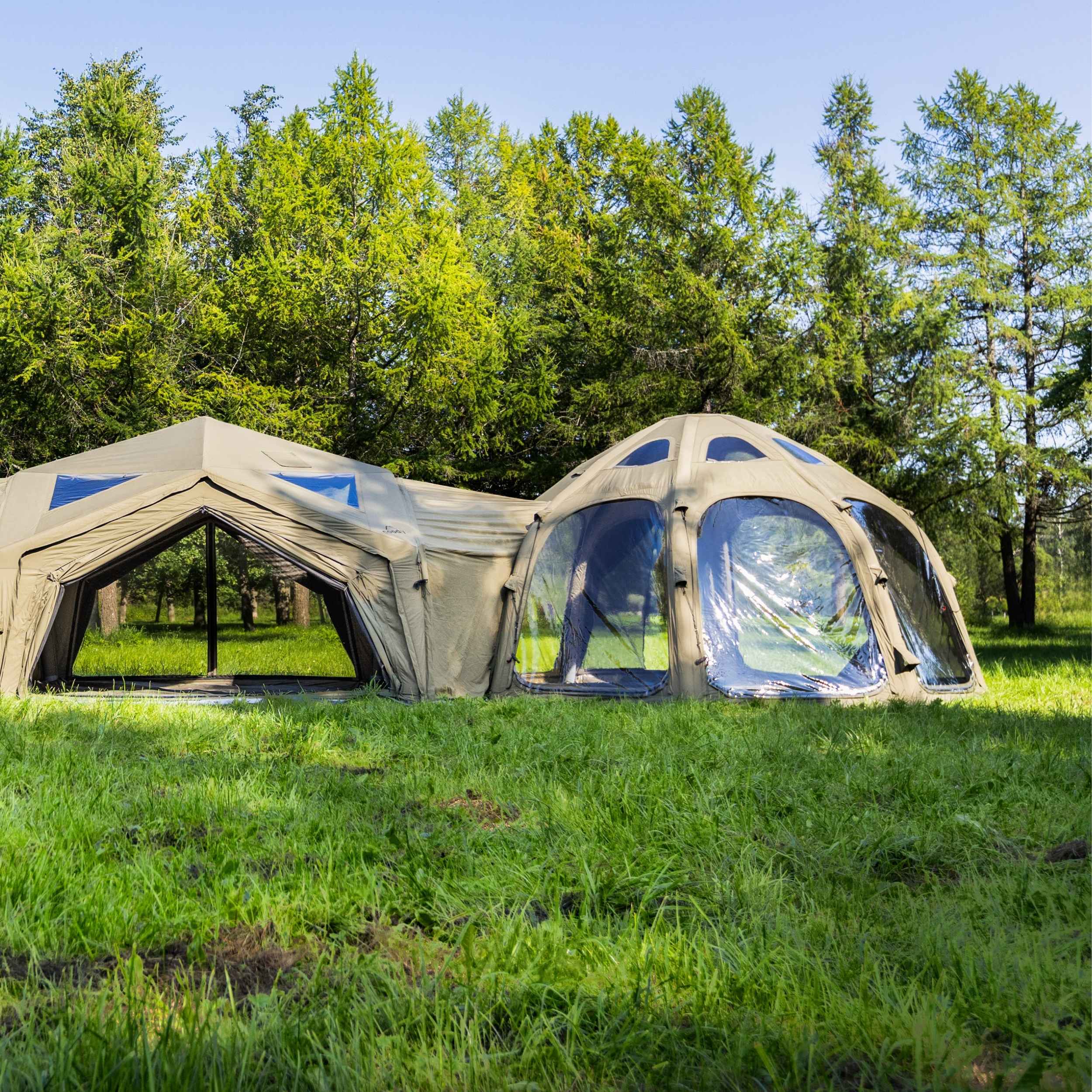 Coody Connector Aurora Dome-to-Tent(17.2, 13.6, Hub, 10)- Forest Green