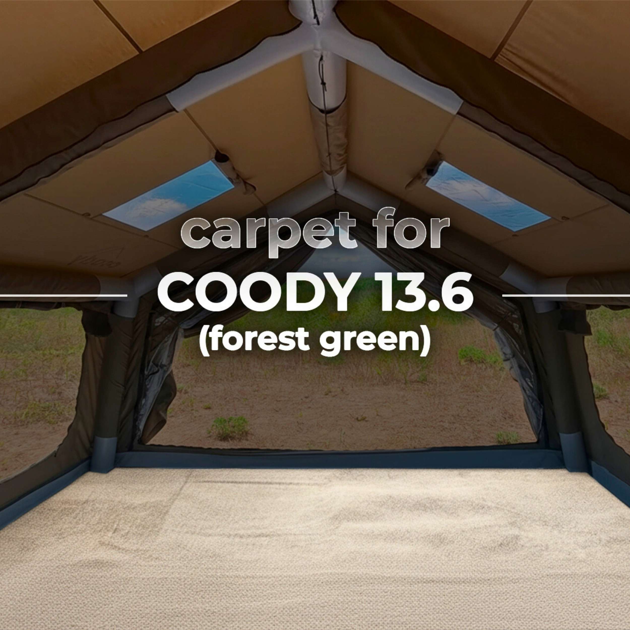 Coody Carpet – Tailored for Coody 13.6 Tent (Forest Green)