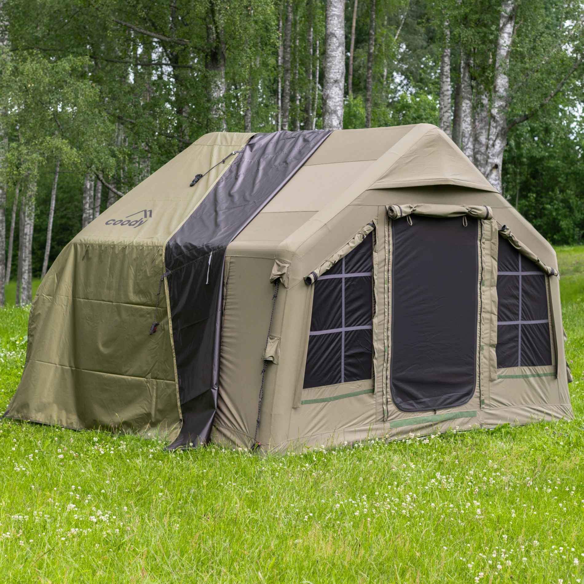 Coody 8.0 Air Tent Forest Green (1-4 Person)+ Carpet for Сoody 8.0 Beige